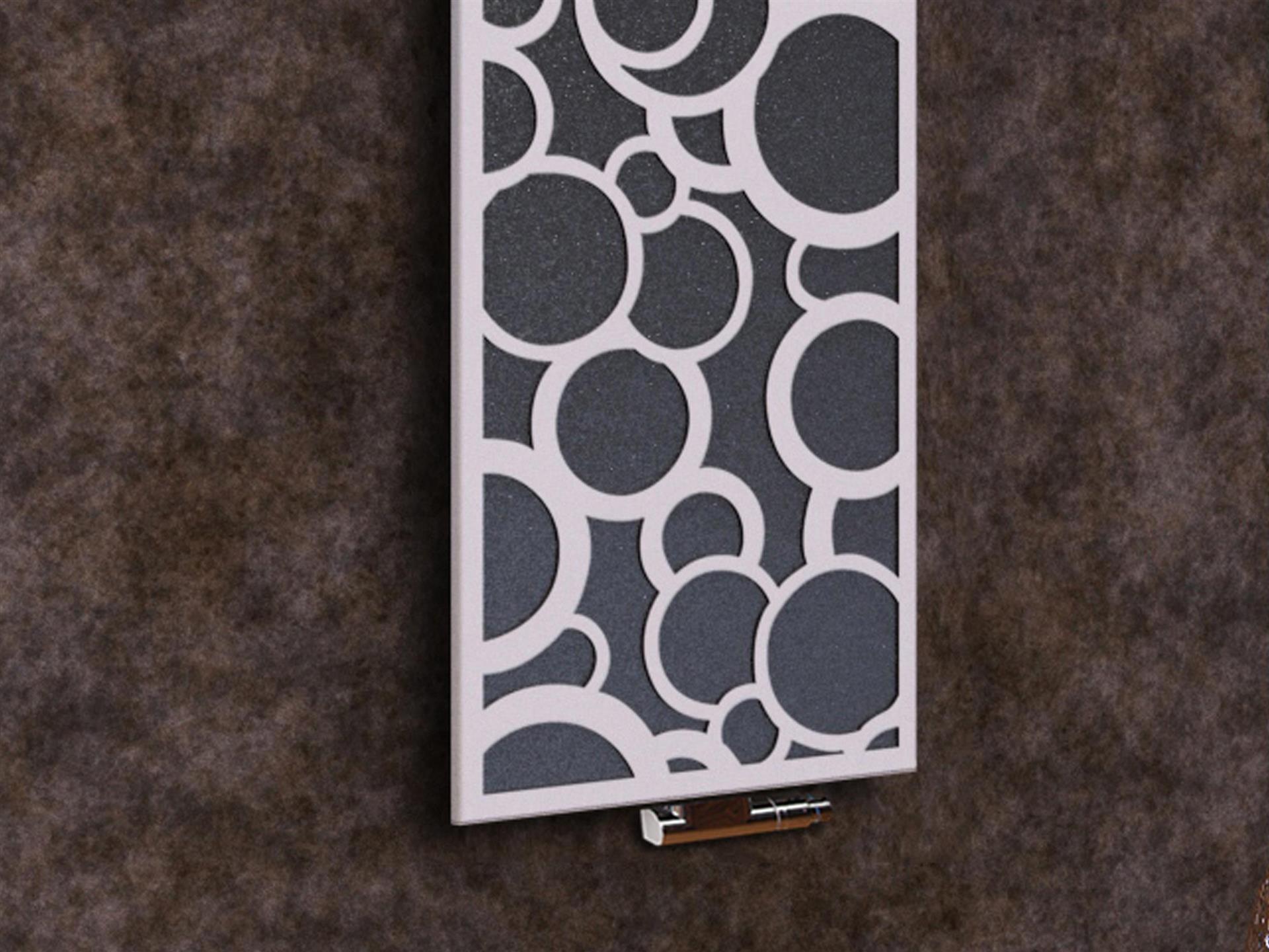 BADHEIZKÖRPER Design Kreta 2 120x47cm 799 Watt anthrazit moonstone weiß (+1 Halter 15mm) SZAGATO Designheizkörper mit Mittelanschluss Handtuchwärmer