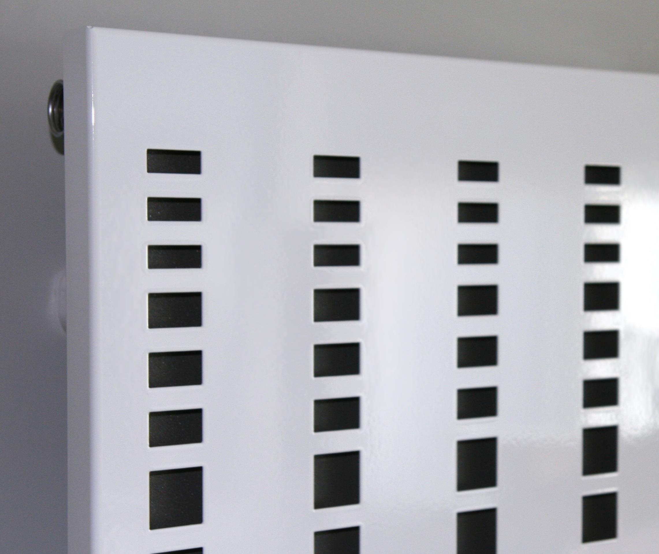 BADHEIZKÖRPER Design broken Mirror 2 120x47cm 799 Watt weiß +1 Halter 50mm SZAGATO Designheizkörper Handtuchheizkörper Mittelanschluss Handtuchwärmer