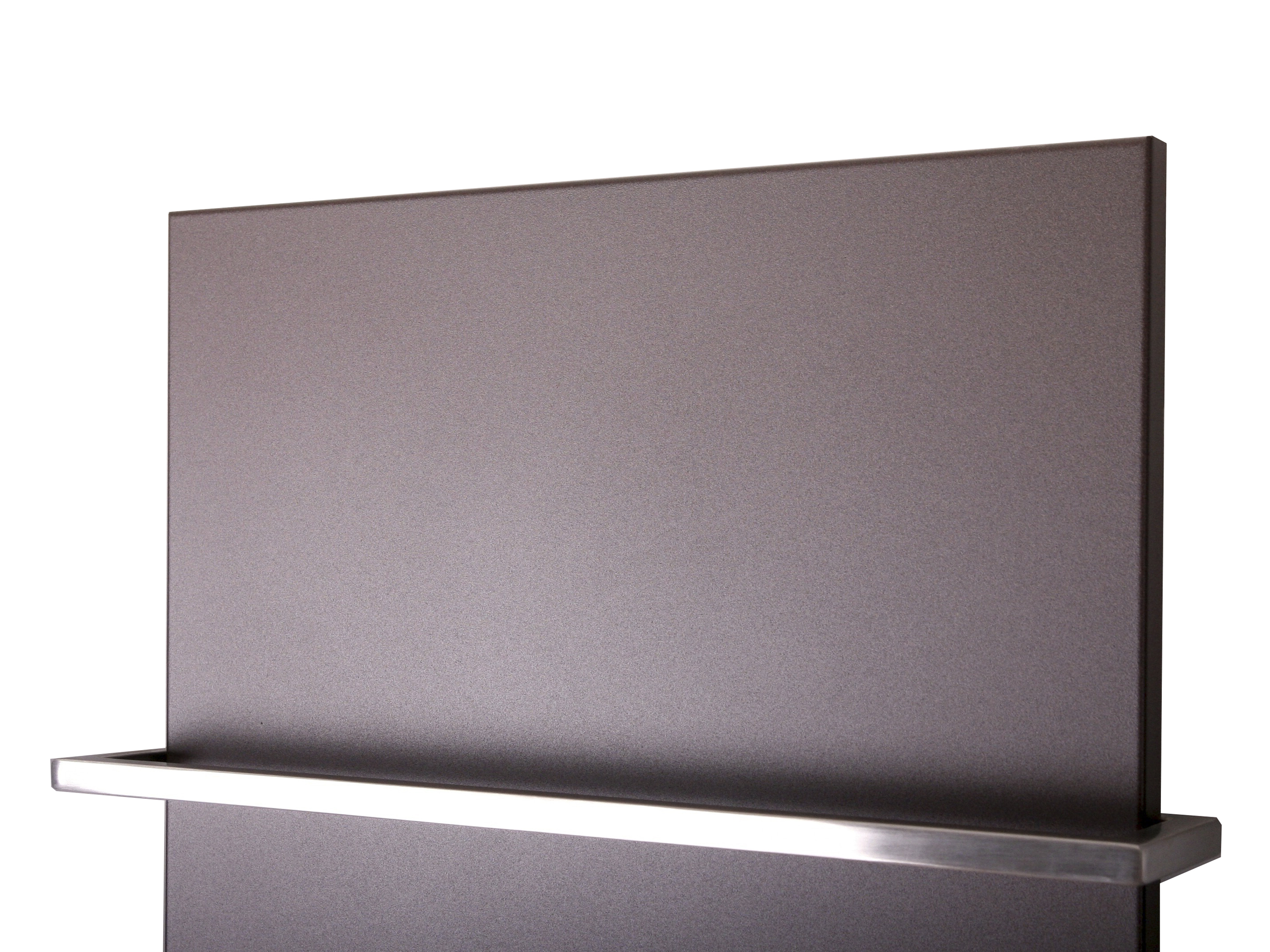 BADHEIZKÖRPER Design Mirror Steel 2 120x47cm 799 Watt braun (+1 Halter 15mm) SZAGATO Handtuchheizkörper mit Mittelanschluss Handtuchwärmer