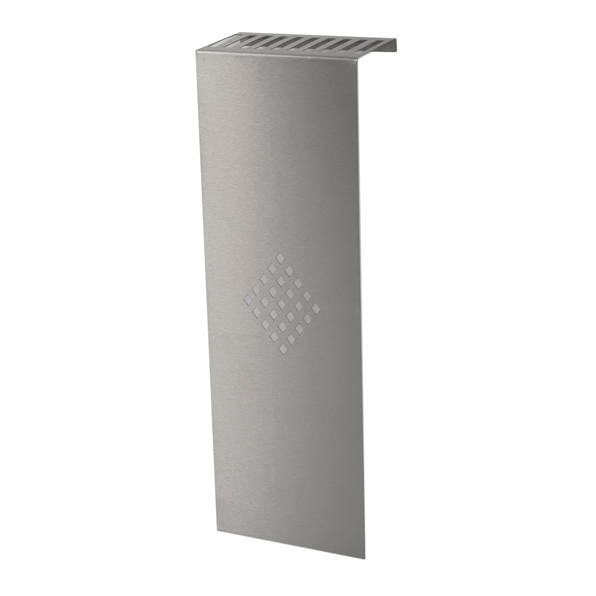 Heizkörperverkleidung Edelstahl 60 x 20cm Design Raute (1 Stück) SZAGATO Heizungsverkleidung Verkleidung Heizkörper Abdeckung für Heizkörper