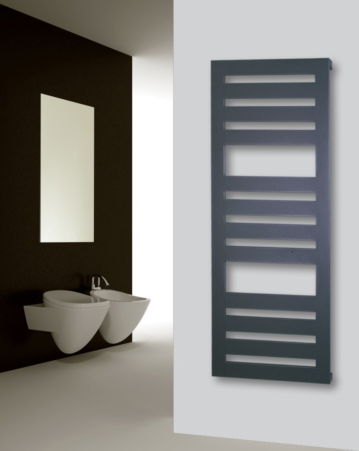 BADHEIZKÖRPER Design Zebra 2 144x60cm 911 Watt anthrazit moonstone SZAGATO Designheizkörper Handtuchheizkörper mit Mittelanschluss Handtuchwärmer