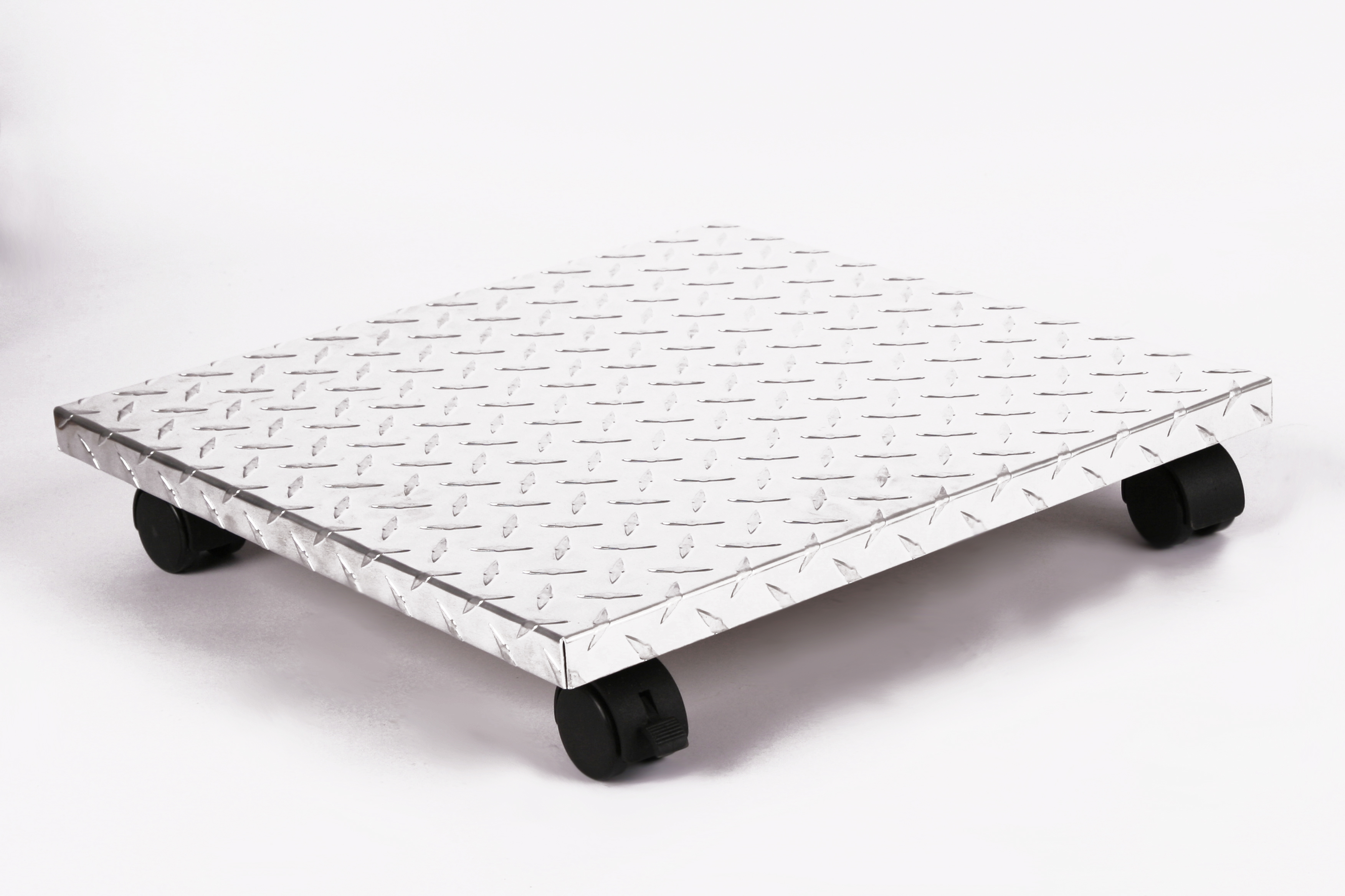 Rollbrett Pflanzenroller 40x40cm ALU 100 kg Bürorollen + Bremse SZAGATO Made in Germany Blumenuntersetzer Möbelroller Blumenroller Transportroller