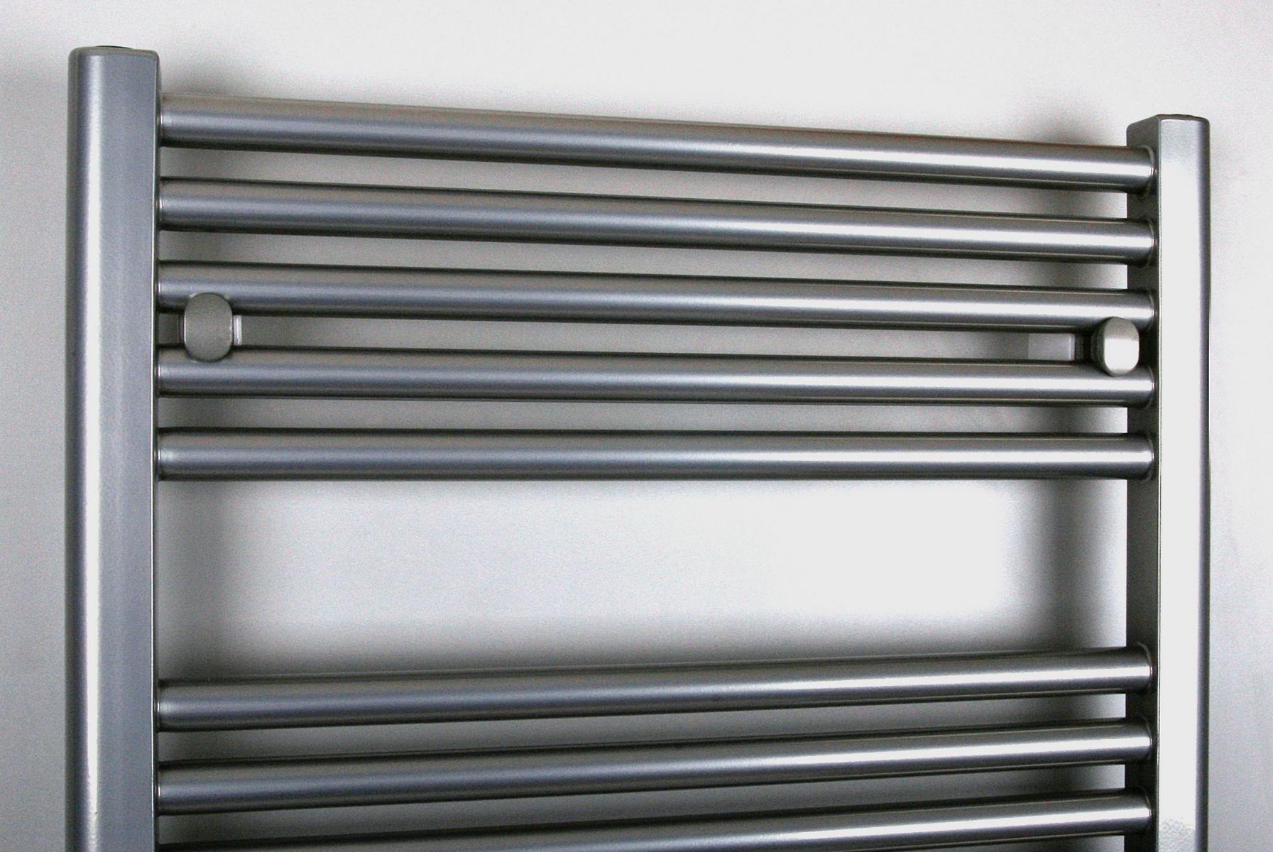 BADHEIZKÖRPER Design Bremen 3 177x60cm 1450 Watt Edelstahloptik SZAGATO Handtuchheizkörper Mittelanschluss Handtuchwärmer Mittelanschluss