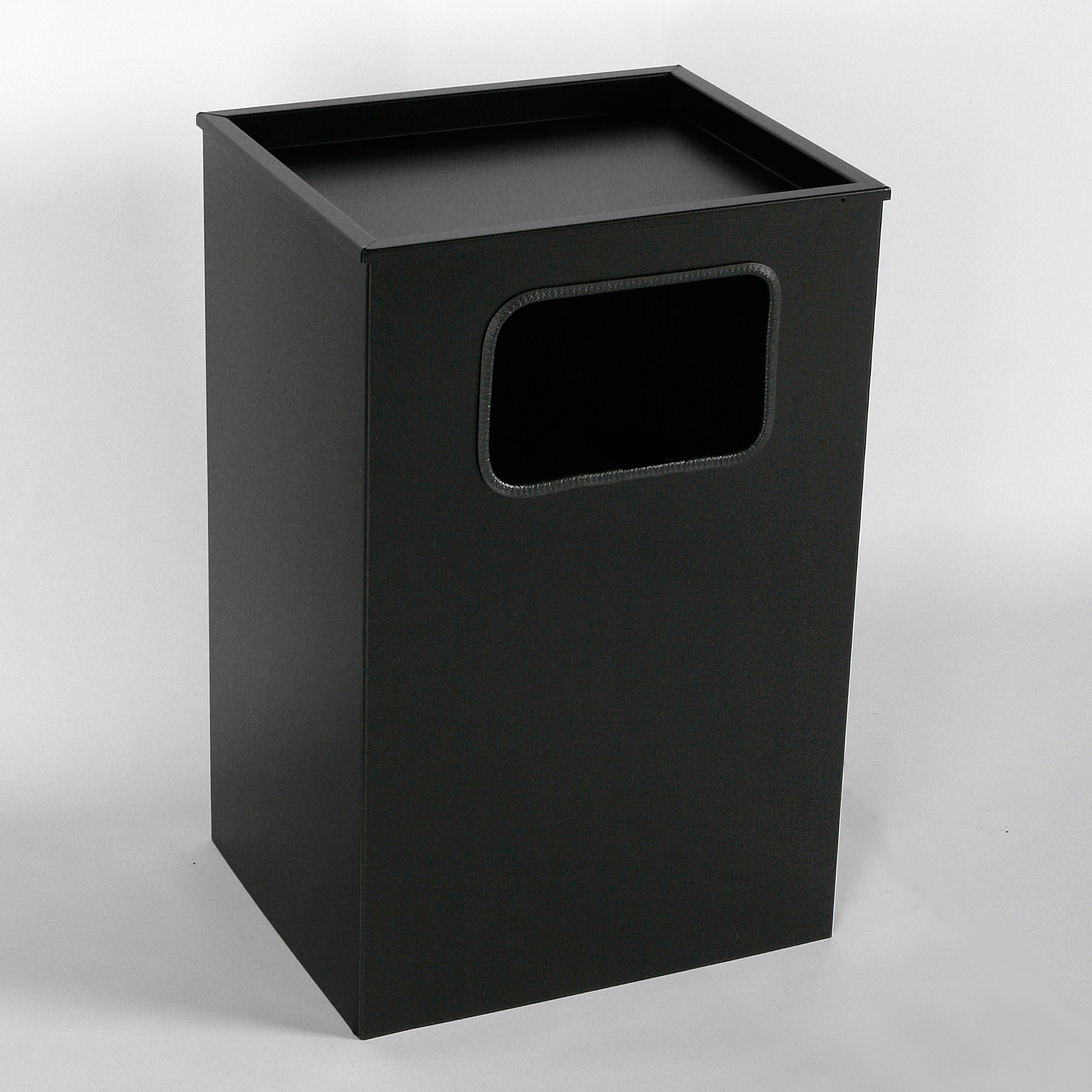 Aschenbecher mit Mülleimer Classic 62x40x33cm 28 ltr Schwarz inkl Inneneimer SZAGATO Standascher Abfalleimer Mülleimer mit Aschenbecher Abfallsammler