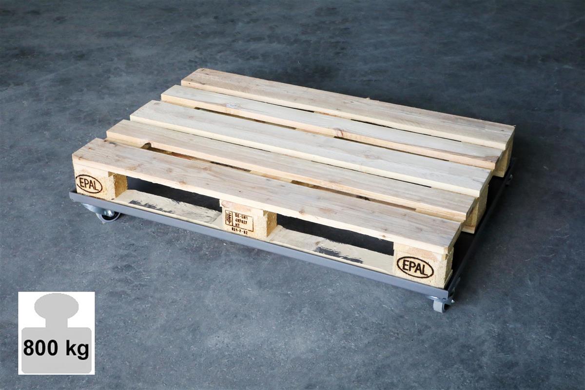 Palettenrollwagen 122x82cm für Europaletten 120x80cm 800kg SZAGATO Paletten Rollwagen Europalette Rollwagen für Europaletten Wagen Palettenrollwagen