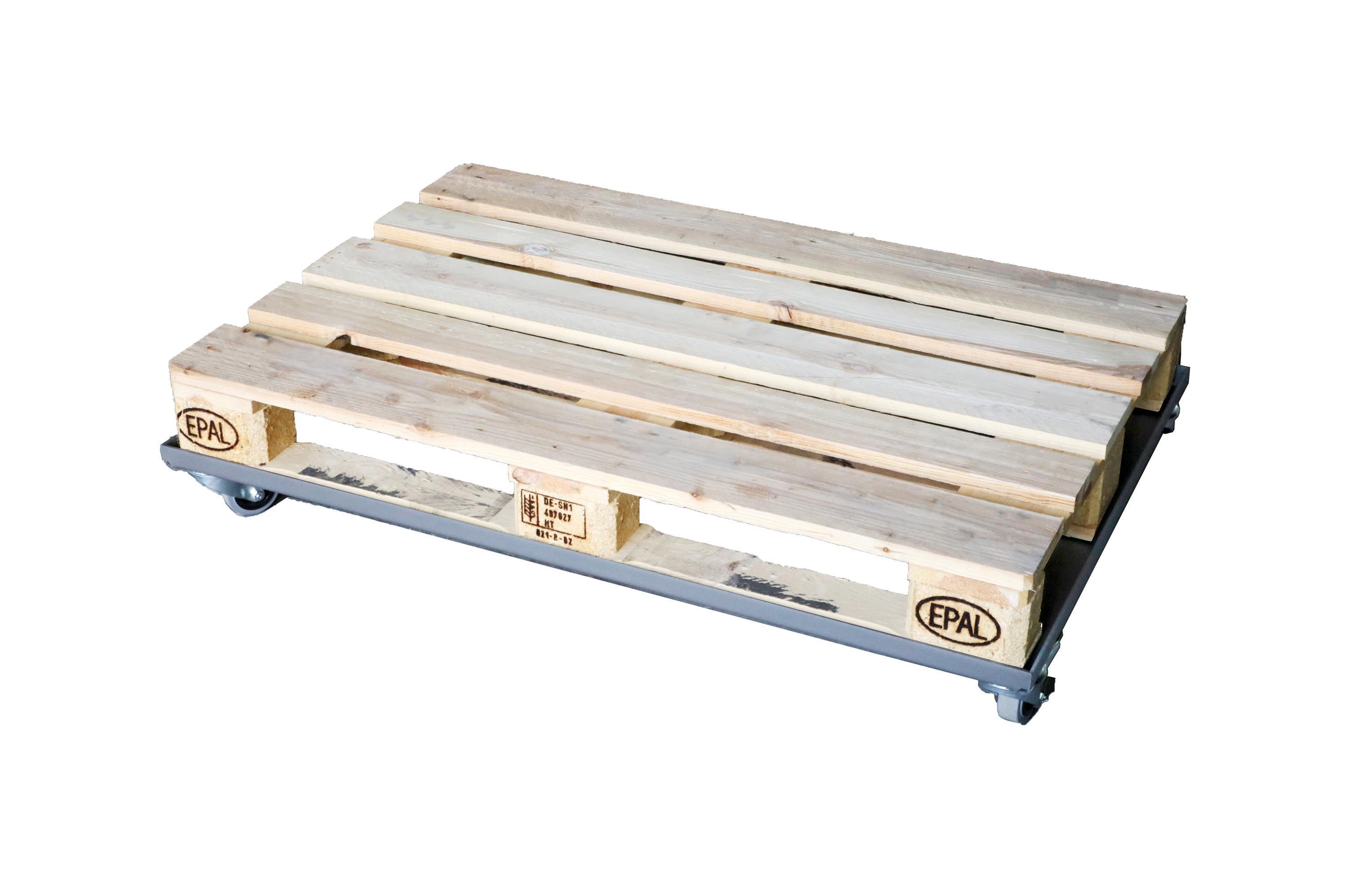 Palettenrollwagen 122x82cm für Europaletten 120x80cm 800kg SZAGATO Paletten Rollwagen Europalette Rollwagen für Europaletten Wagen Palettenrollwagen