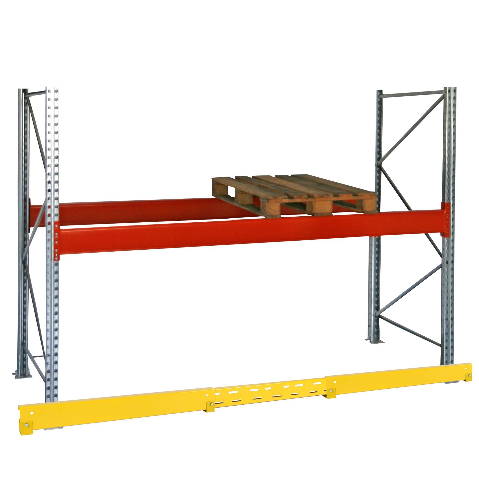 Rammschutzbalken SET (6 Stück) variable 203-300cm + 24 Dübel SZAGATO Rammschutz Balken Regal Anfahrschutz Regale Rammschutzbügel #1