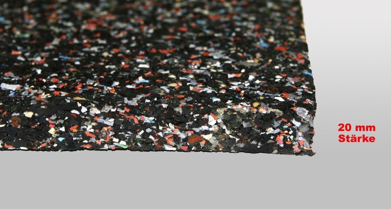 Gummimatte Anti-Vibrationsmatte Antirutschmatte 100 x 60 x 2cm SZAGATO Germany Gummigranulatmatte Antirutschmatte Kofferraummatte Bautenschutzmatte