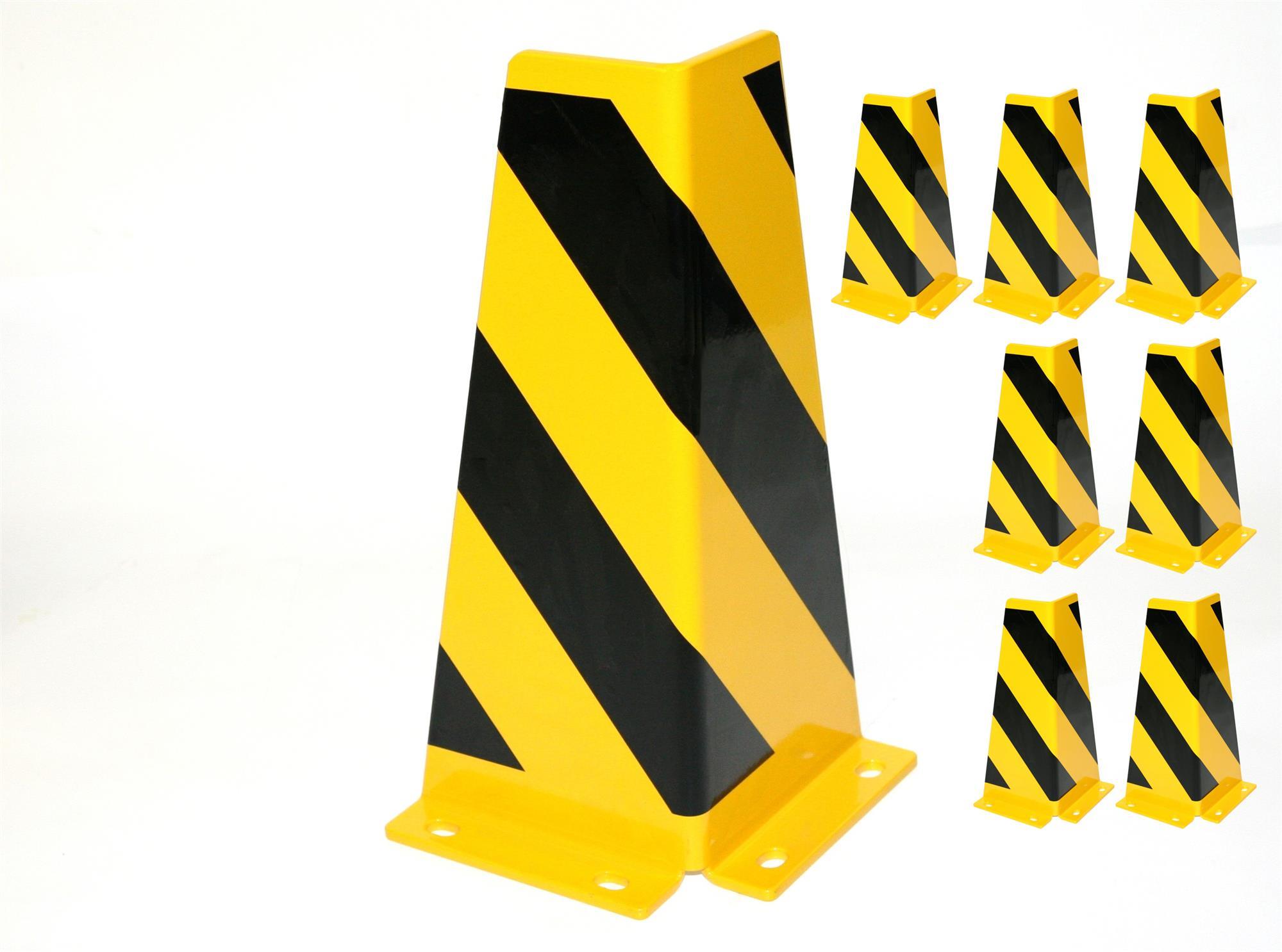 Rammschutz SET (8 Stück) 400x165x165x6 mm konisch SZAGATO Regal Anfahrschutz Regale Rammschutzbügel Anfahrschutzecke Rammschutzecke Anfahrschutze