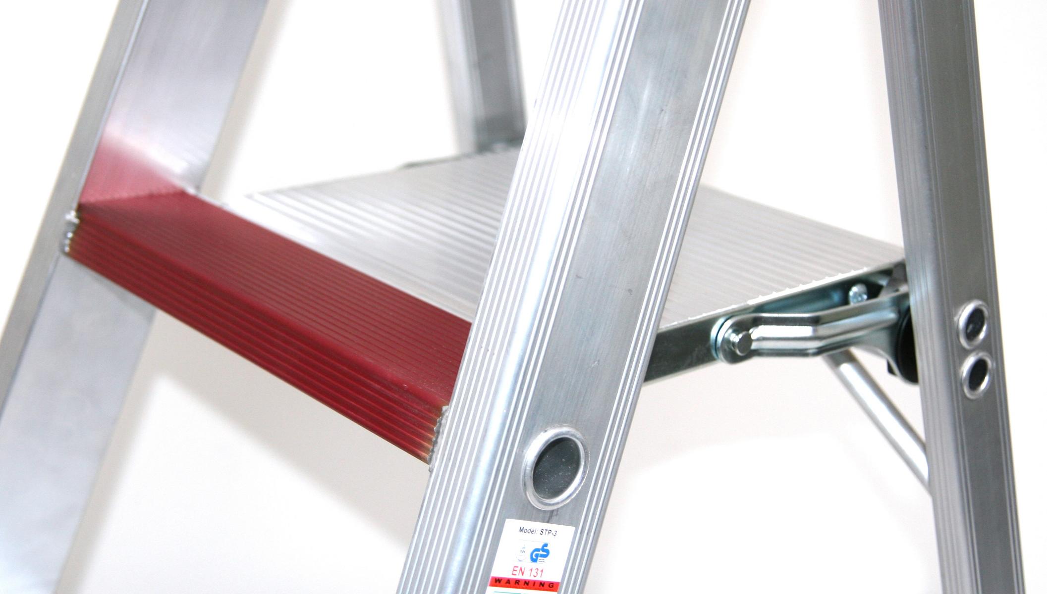 Stehleiter 5 Stufen Profi 203x58x16cm Alu SZAGATO 5 Stufen Leiter Alu Stehleiter 5-stufig Bockleiter 5 Stufen Haushaltsleiter 5 Stufen Alu-Stehleiter