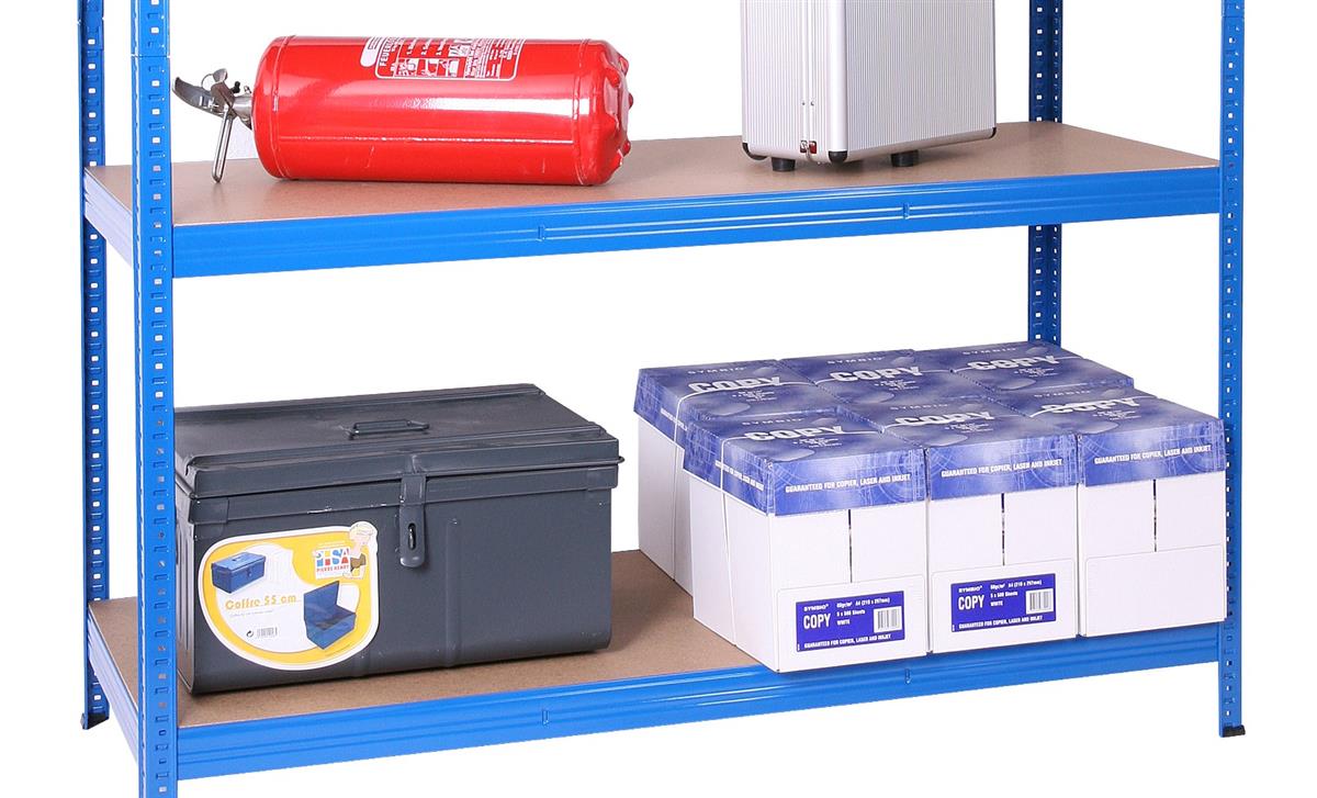 Zusatzboden für WEITSPANNREGAL 350kg, Tiefe: 80cm, 350kg/Boden, blau (VE 1 Stück)