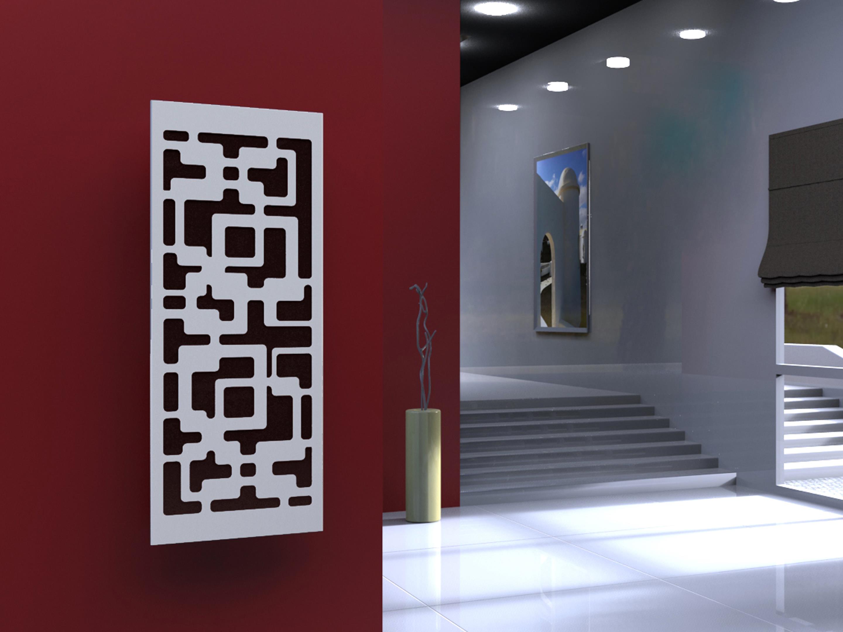 BADHEIZKÖRPER Design Downtown 2 120x47cm 799 Watt weiß SZAGATO Designheizkörper Handtuchheizkörper mit Mittelanschluss Handtuchwärmer