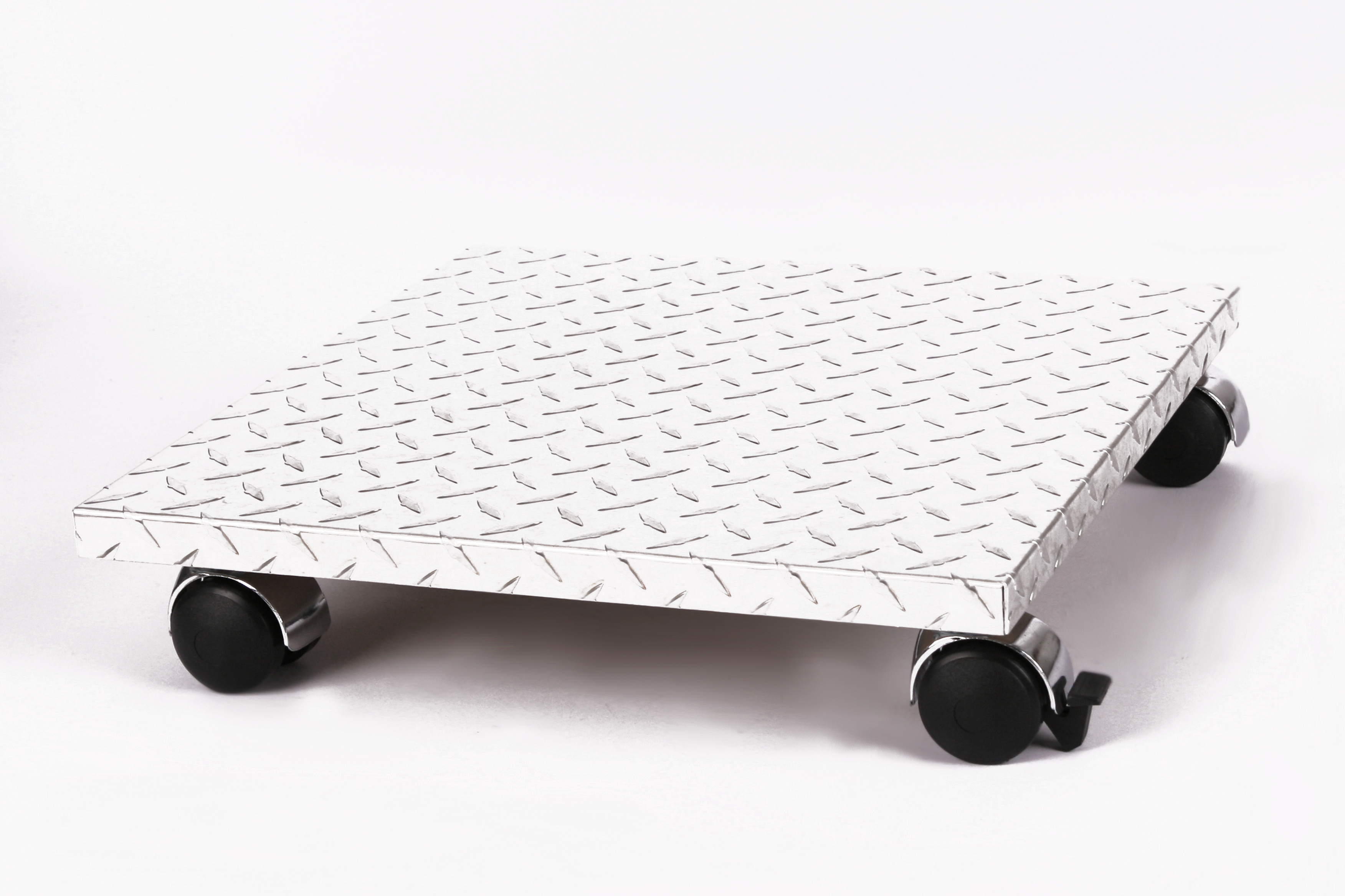 Rollbrett Pflanzenroller 40x40cm ALU 120kg Chromrollen + Bremse SZAGATO Made in Germany Blumenuntersetzer Möbelroller Blumenroller Transportroller