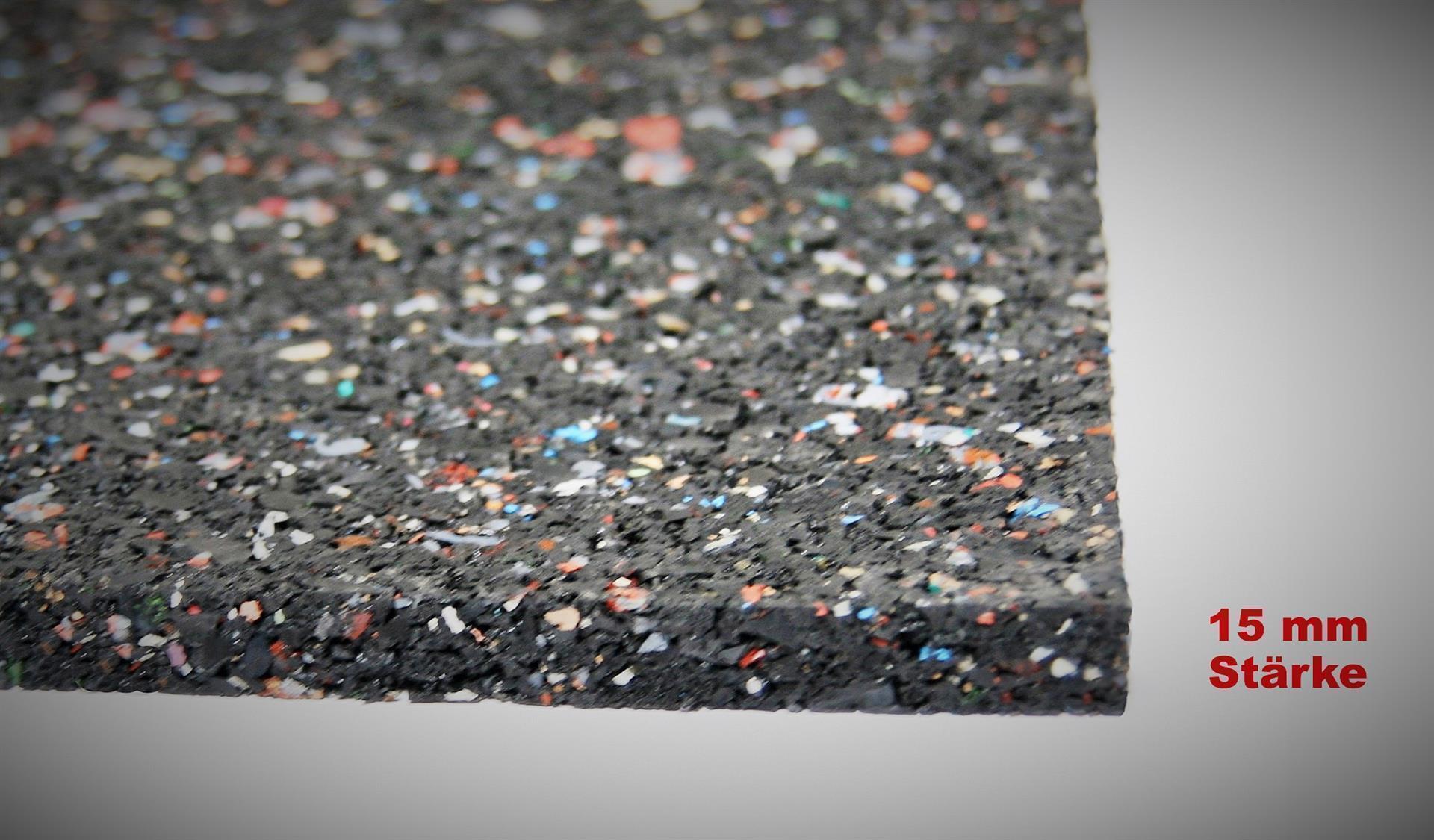 Gummimatte Anti-Vibrationsmatte 550x125x15cm SZAGATO Germany Gummigranulatmatte Antirutschmatte Bautenschutzmatte Kofferraummatte Anti-Rutschmatte