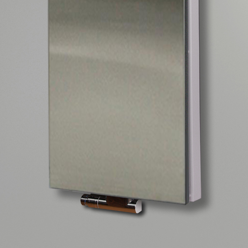 BADHEIZKÖRPER Design Mirror 5 120x47cm 1458 Watt Edelstahl matt (+1 Halter 50mm) SZAGATO Designheizkörper Handtuchheizkörper mit Mittelanschluss