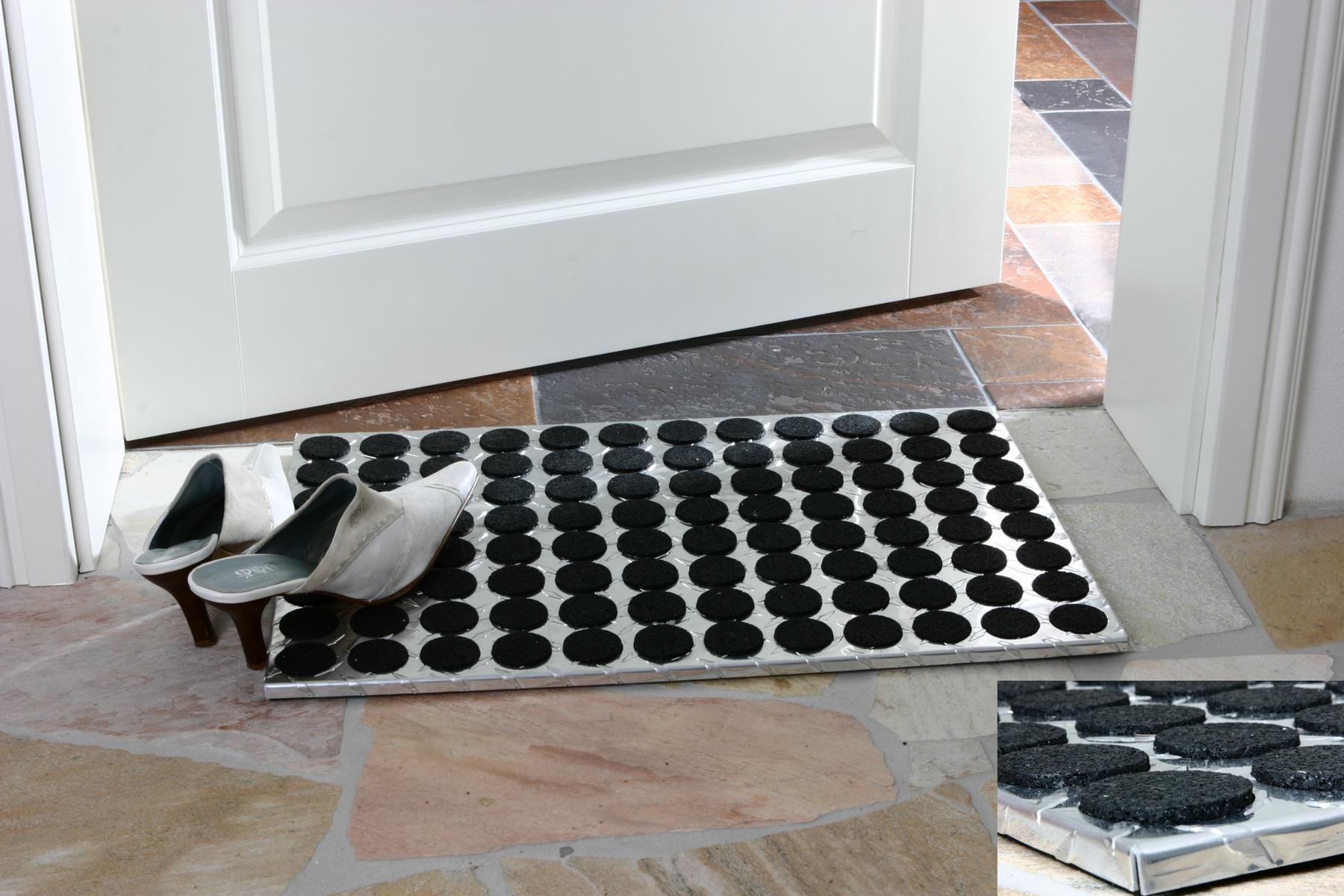 Fußmatte ALUMINIUM SZAGATO 60x40cm eckig glänzend SZAGATO Made in Germany Fussmatte Alu Fussmatte außen Schuhabstreifer Fussabtreter