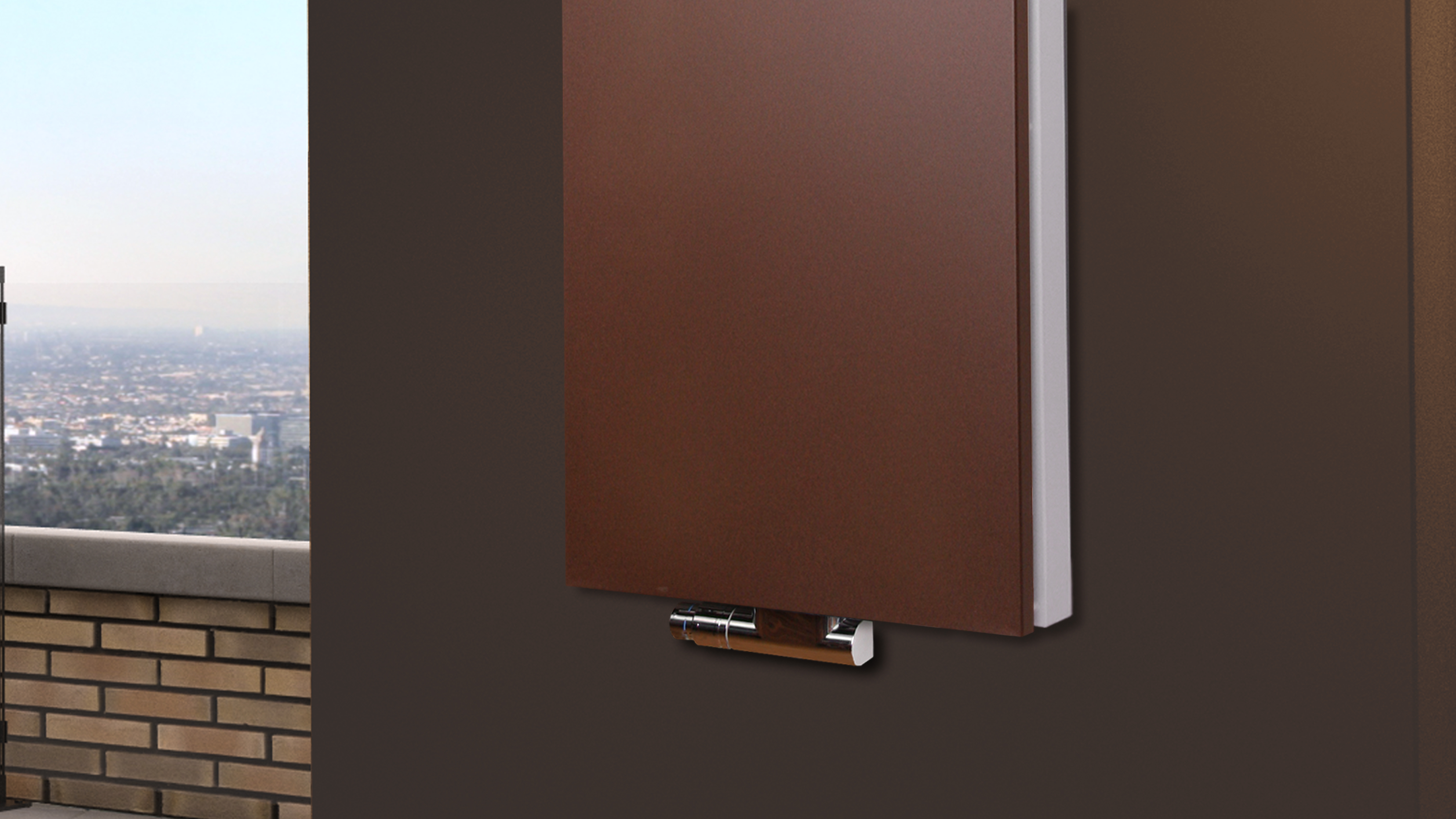 BADHEIZKÖRPER Design Mirror Steel 5 120x47cm 1458 Watt braun SZAGATO Designheizkörper Handtuchheizkörper mit Mittelanschluss Handtuchwärmer