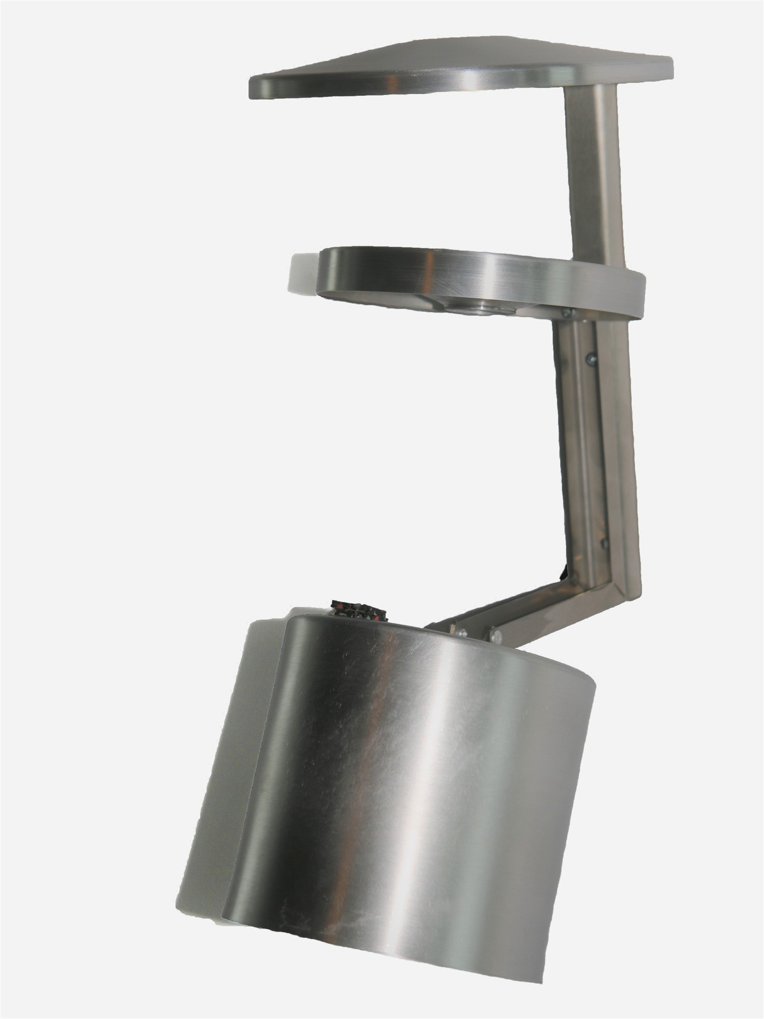 Wandaschenbecher mit Dach Aluminium SZAGATO Ø15x27cm 1 ltr. SZAGATO Wand Aschenbecher outdoor Aschenbecher Wandmontage Aschenbecher draussen outdoor