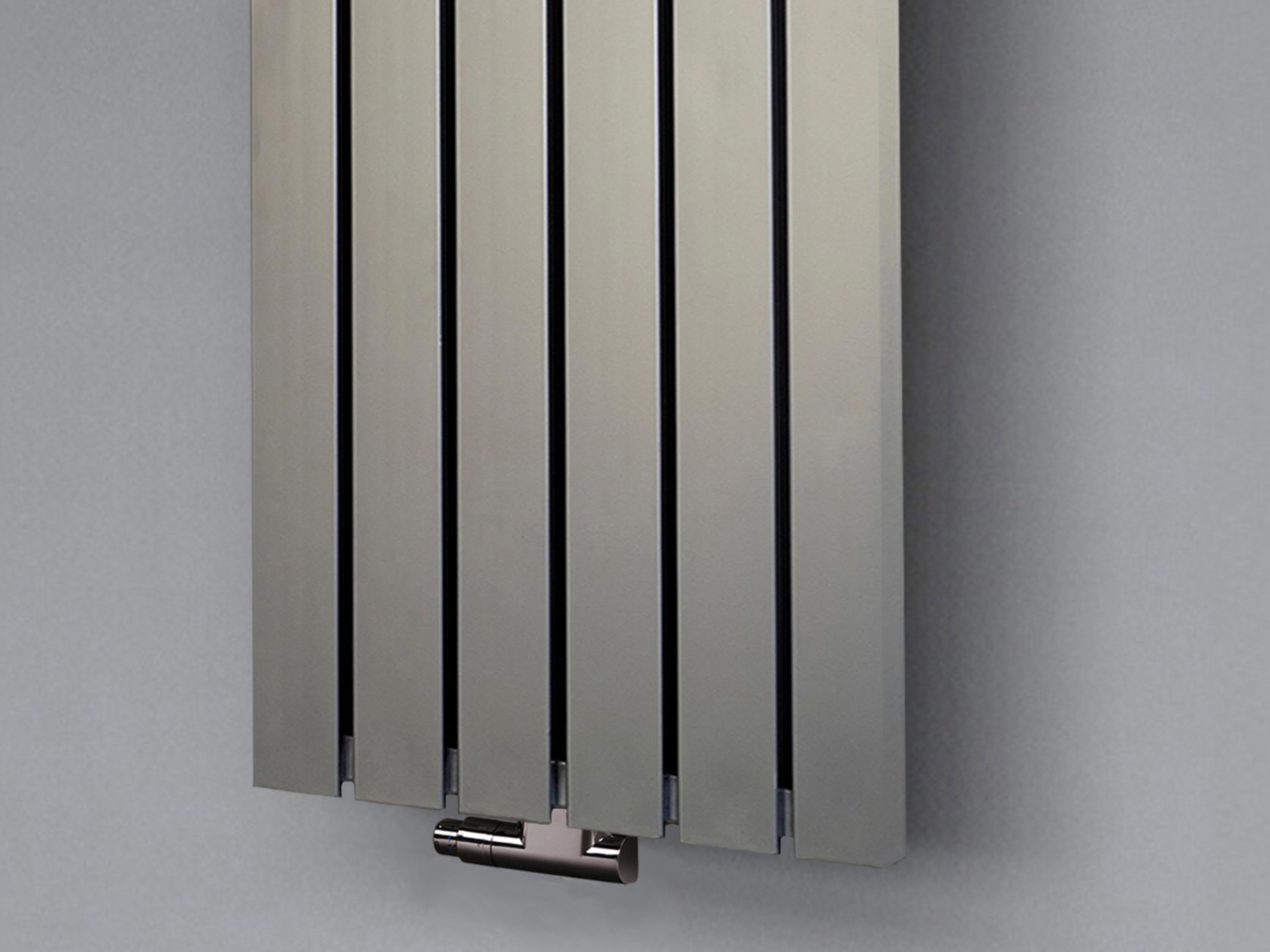 BADHEIZKÖRPER Design Peking 3 180x47cm 1118 Watt Edelstahloptik SZAGATO Designheizkörper Handtuchheizkörper mit Mittelanschluss Handtuchwärmer