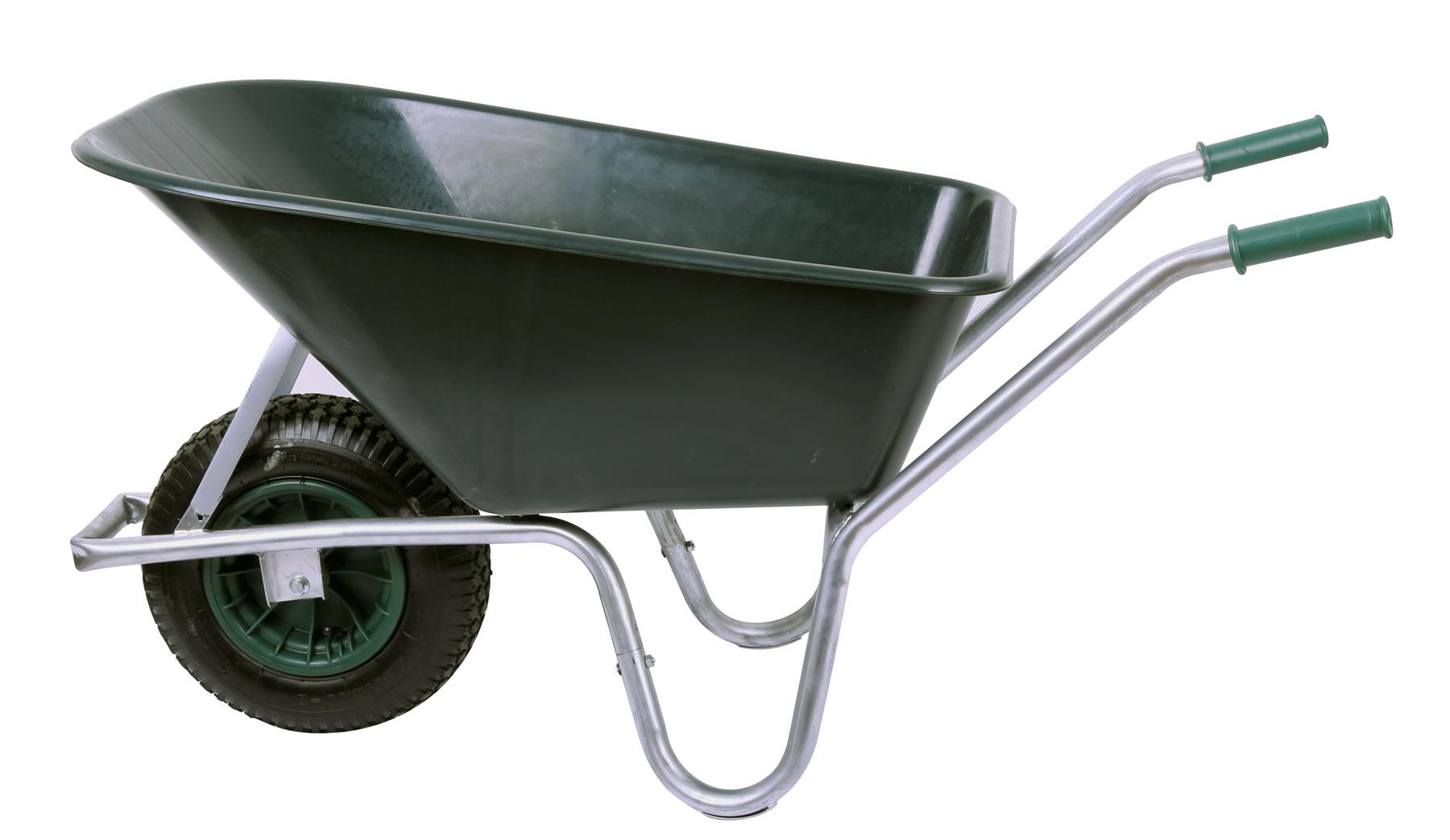 Schubkarre 250kg PROFI 100 ltr.  PVC grün SZAGATO Bauschubkarre Gartenkarre Gartenschubkarre für Baustelle Schubkarren kaufen Schubkarre Pferdestall