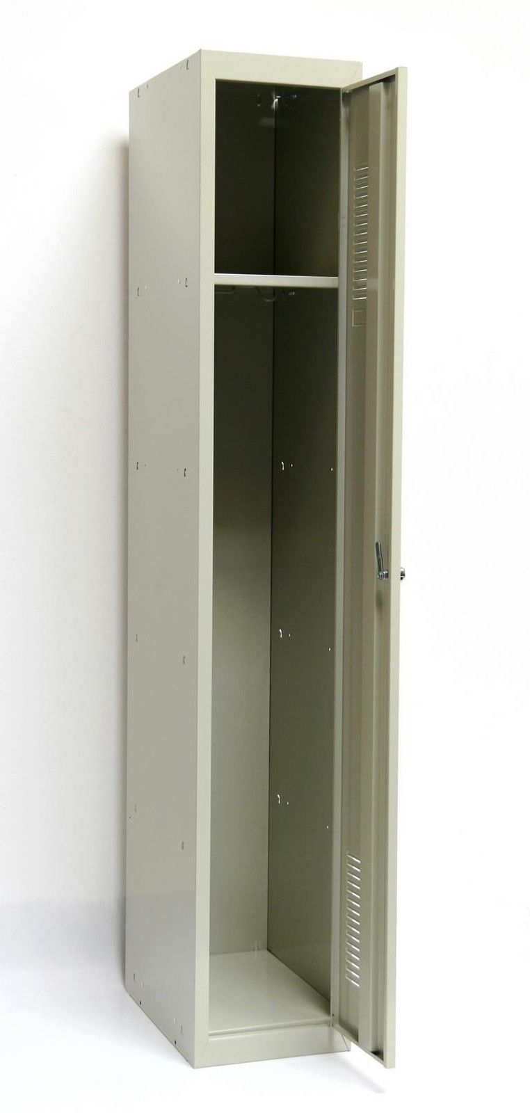 SPIND 1 Abteil 180x30cm 1 Boden Vorhängeschloss grau SZAGATO Spind Spinde Spindschrank Metallspind Schließfachspind Spinde Umkleide Umkleidespind