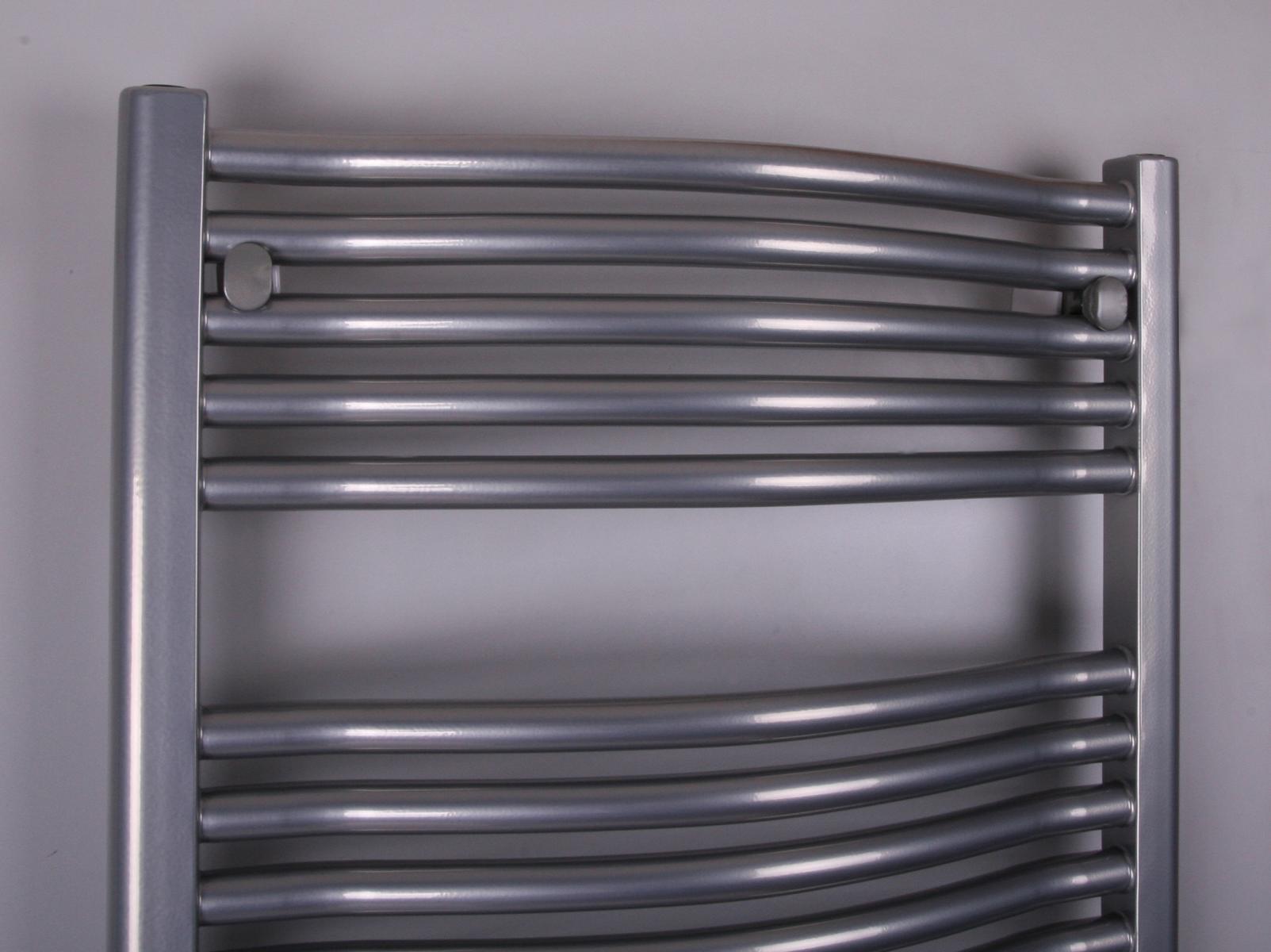 BADHEIZKÖRPER Design München 2 121x60cm 1034 Watt Mittelanschluss Edelstahloptik SZAGATO Handtuchheizkörper mit Mittelanschluss Handtuchwärmer