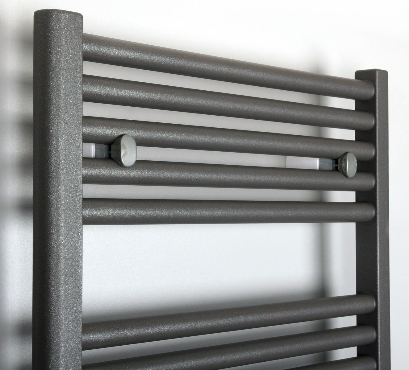 BADHEIZKÖRPER Design Bremen 1 77x60cm 671 Watt anthrazit - moonstone SZAGATO Handtuchheizkörper Mittelanschluss Handtuchwärmer Mittelanschluss