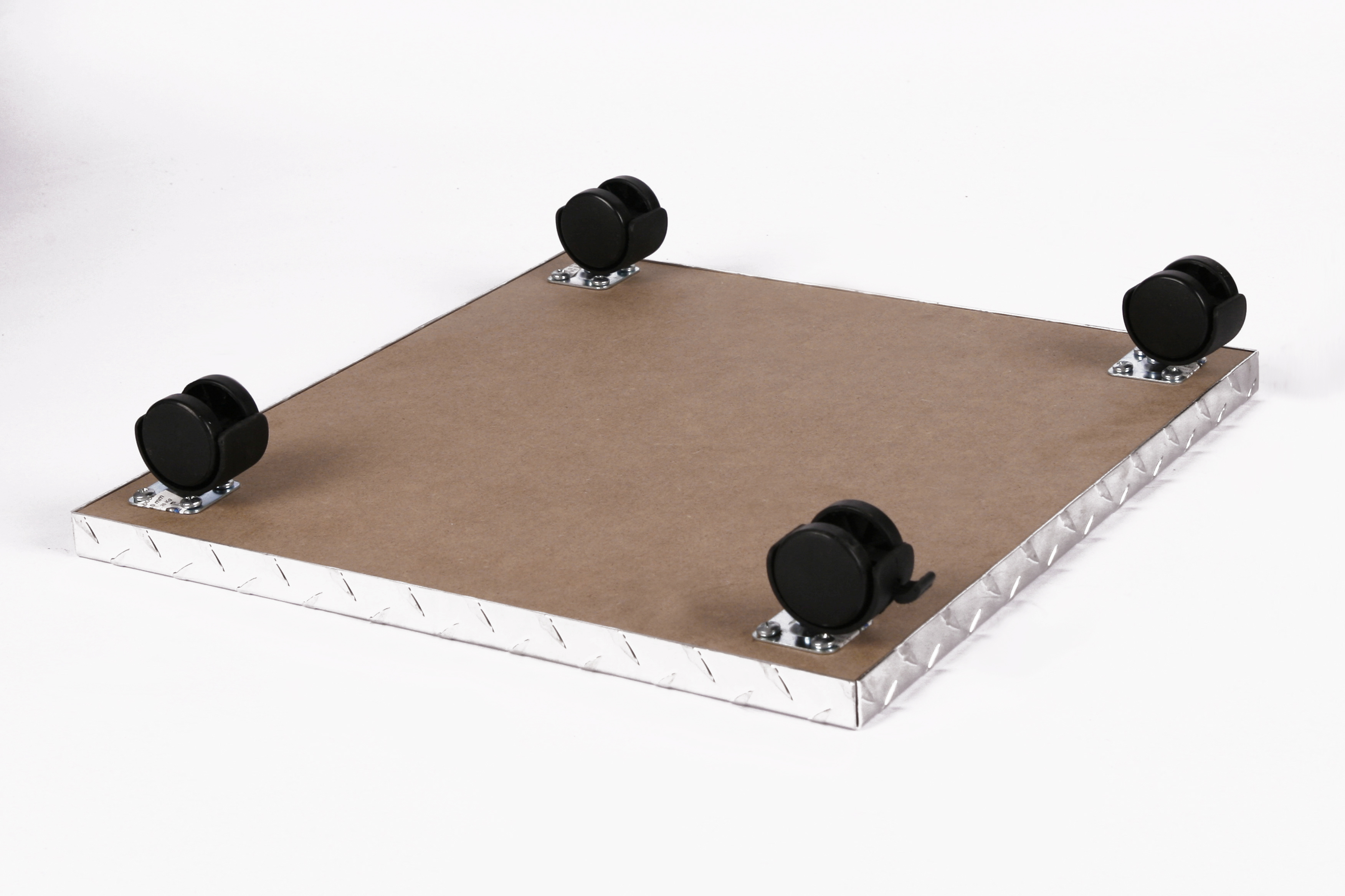 Rollbrett Pflanzenroller 30x30cm ALU 100kg Bürorollen + Bremse SZAGATO Made in Germany Blumenuntersetzer Möbelroller Blumenroller Transportroller