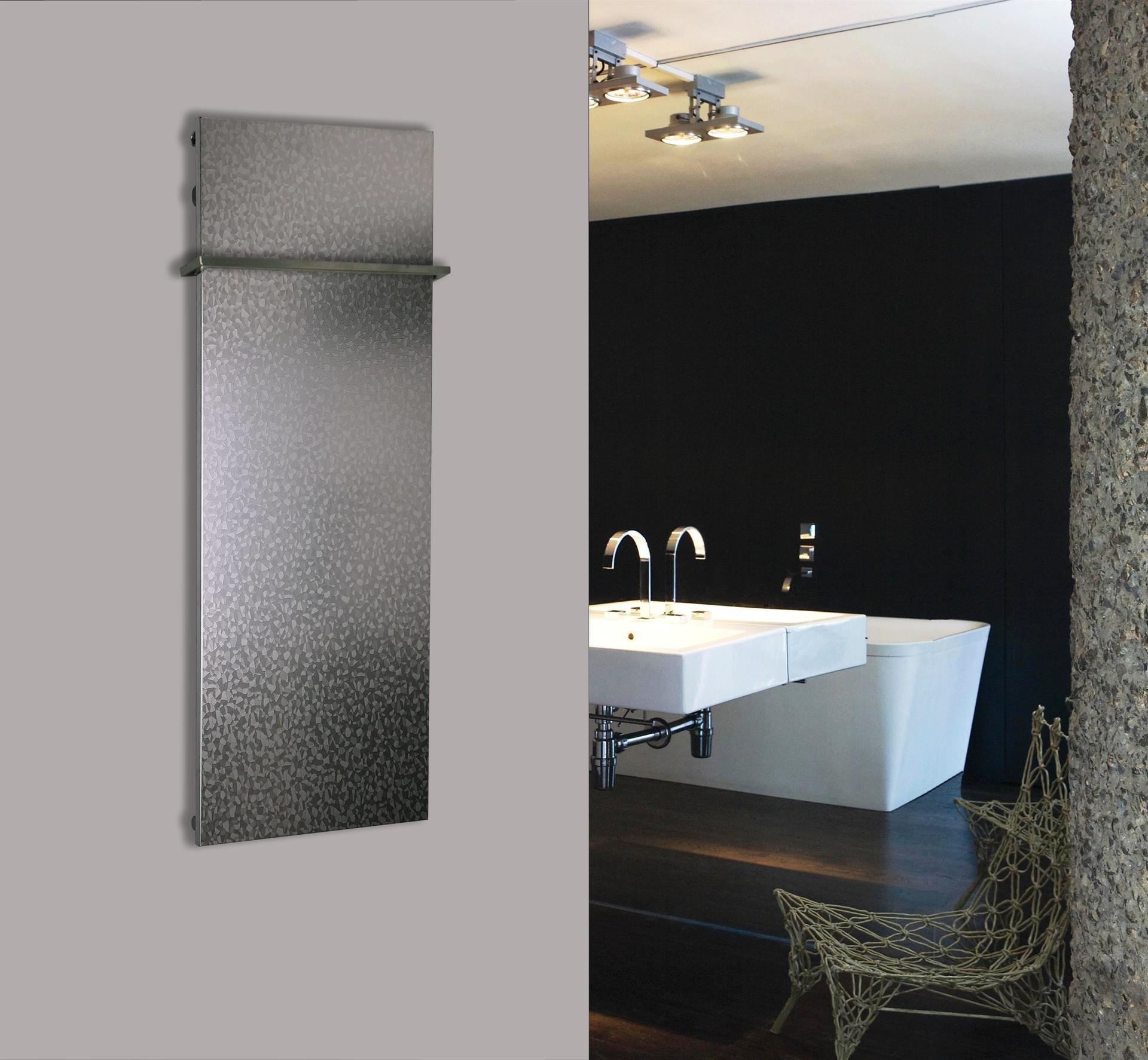 BADHEIZKÖRPER Design Austenit 2 120x47cm 799 Watt Edelstahl +1 Halter 15mm SZAGATO Designheizkörper Handtuchheizkörper Mittelanschluss Handtuchwärmer