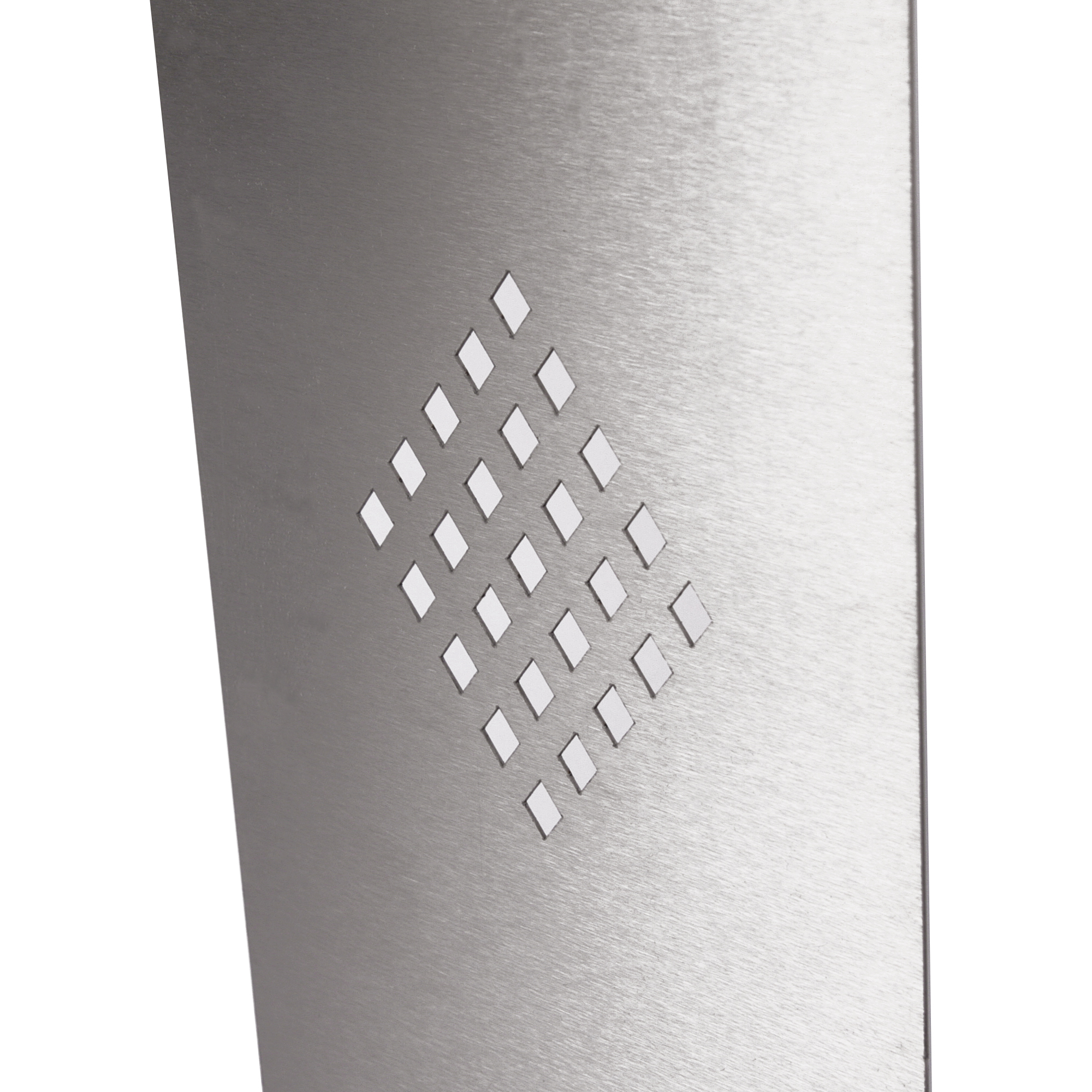 Heizkörperverkleidung Edelstahl 60 x 20cm Design Raute (1 Stück) SZAGATO Heizungsverkleidung Verkleidung Heizkörper Abdeckung für Heizkörper