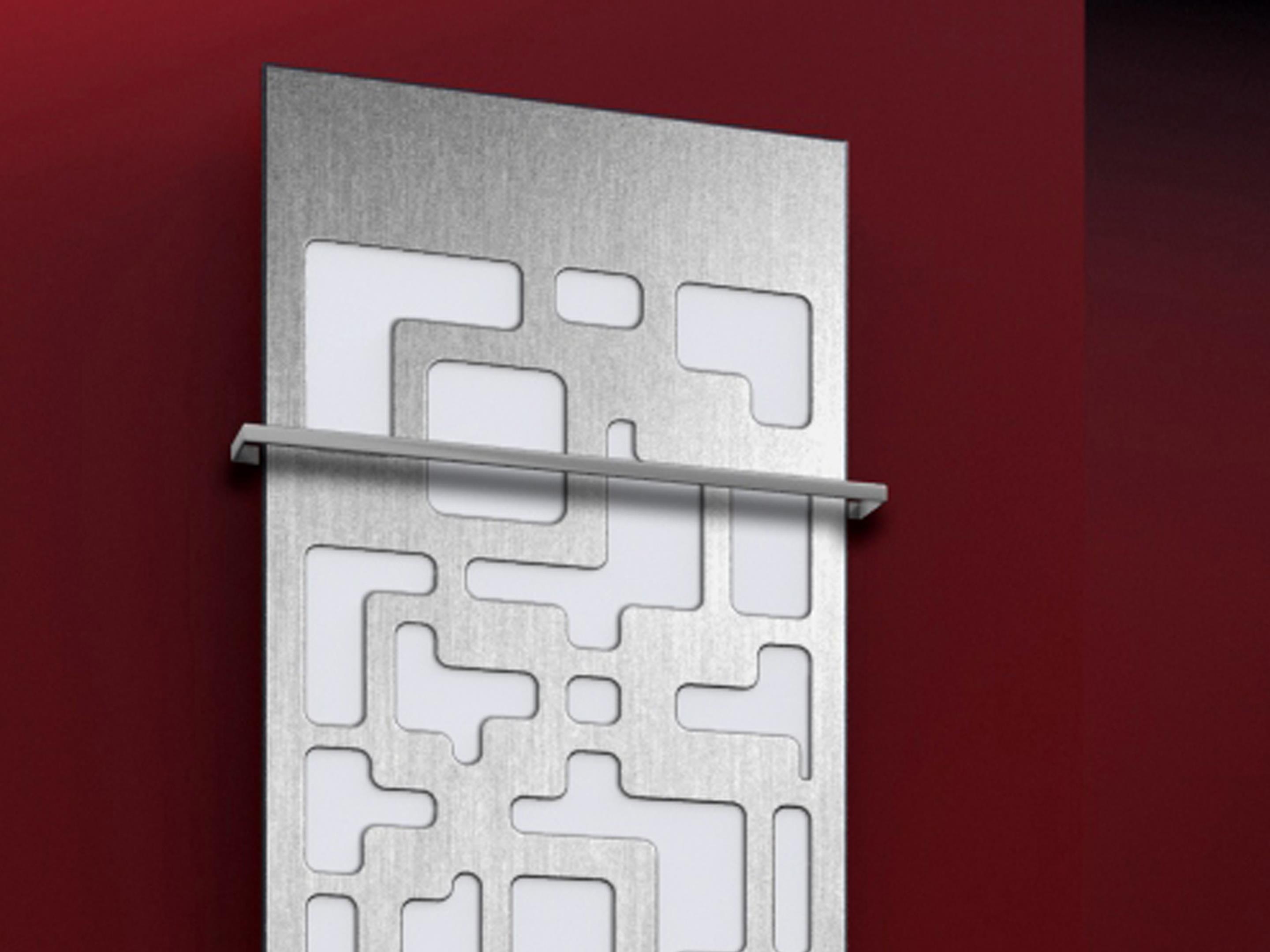 BADHEIZKÖRPER Design Downtown 3 180x47cm 1118 Watt Edelstahl matt (+2 Halter 15mm) SZAGATO Designheizkörper Handtuchheizkörper mit Mittelanschluss