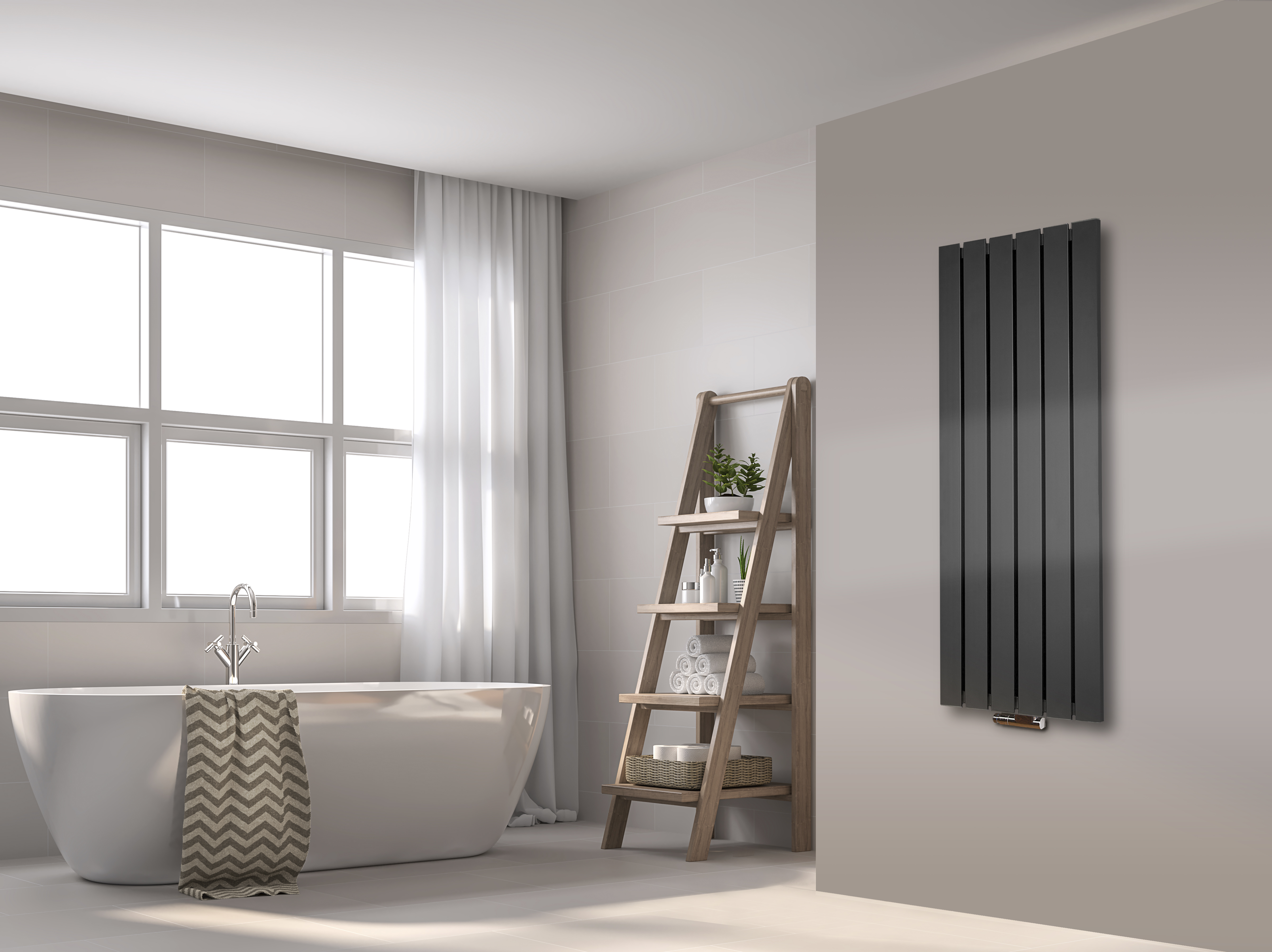 BADHEIZKÖRPER Design Peking 2 120x47cm 799 Watt anthrazit moonstone SZAGATO Design Handtuchheizkörper Mittelanschluss Handtuchwärmer Mittelanschluss