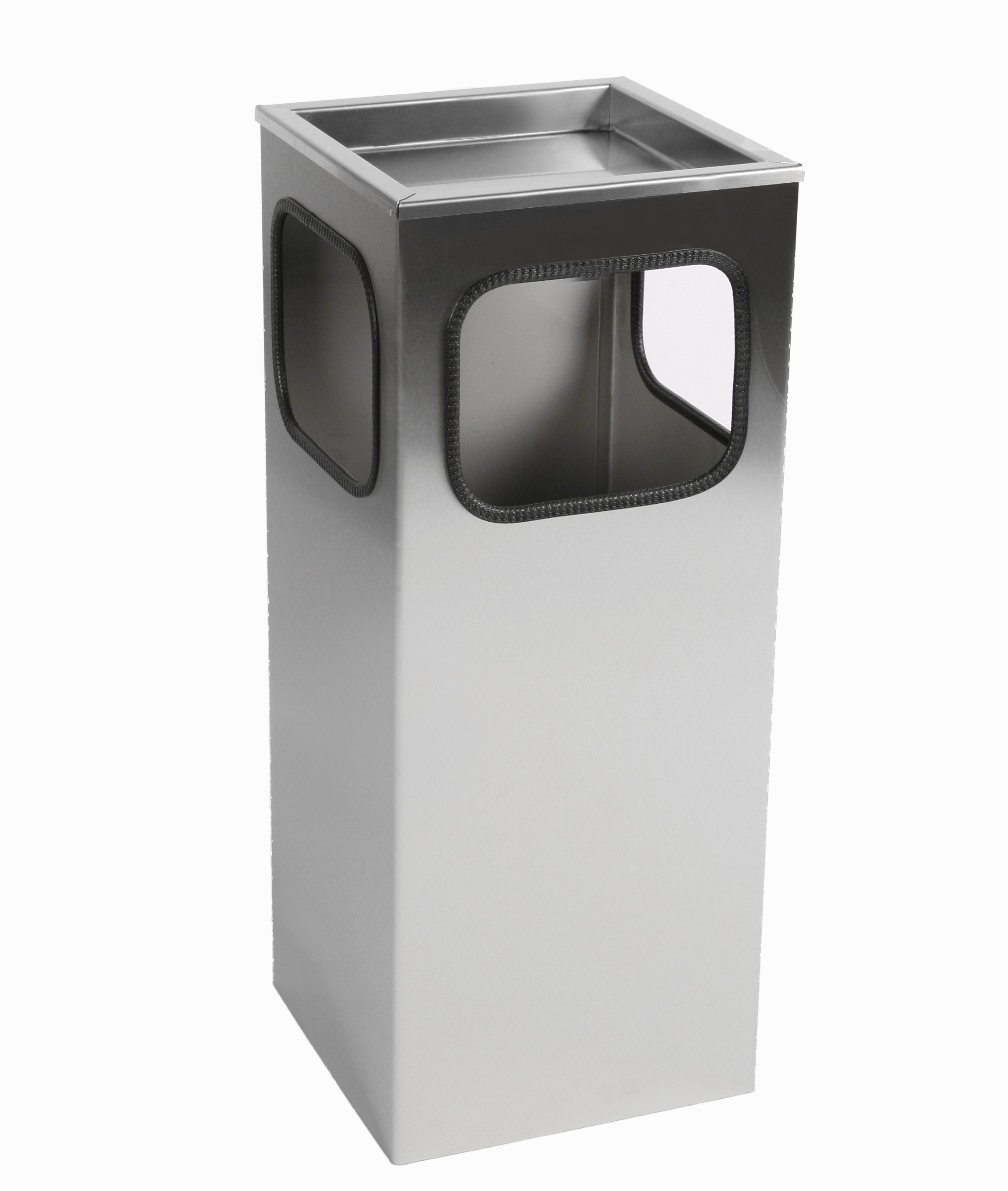 Abfall- Aschenbecher Standascher Classic Edelstahl 63x25x25cm SZAGATO Aschenbecher groß Stand-Aschenbecher außen Aschenbecher stehend