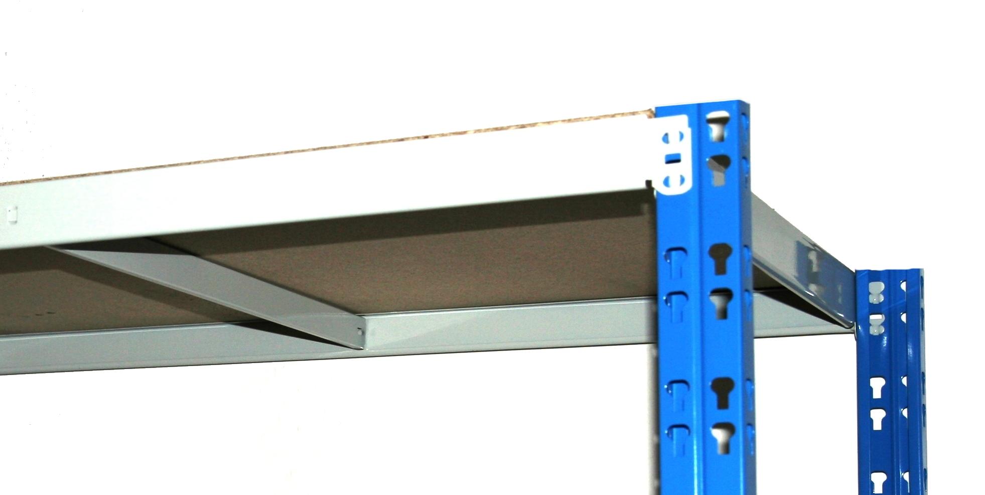 Transportwagen Rollregal 300kg HxLxB 90x100x60cm 3 Böden blau SZAGATO Büro Rollwagen Rollregal Archivregal mit Rollen Büroregal Bürowagen Aktenwagen