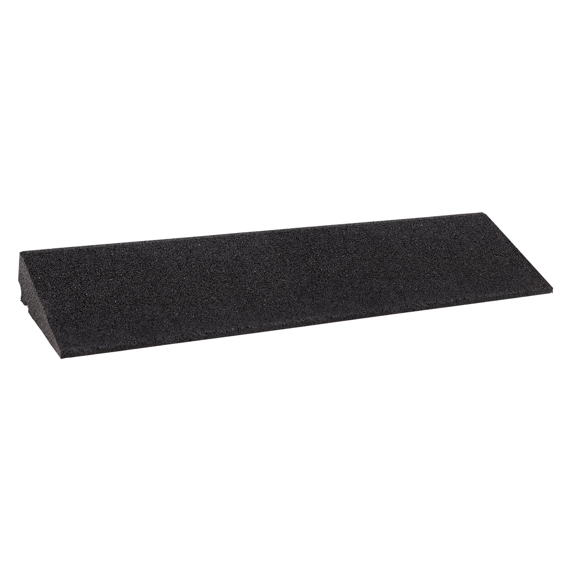 Bordsteinrampe Gummi 70mm LxBxH 80x25x7cm schwarz SZAGATO Schwellenrampe Auffahrhilfe Bordsteinkeile Auffahrrampe Bordsteinkanten Rampe Gummikeil