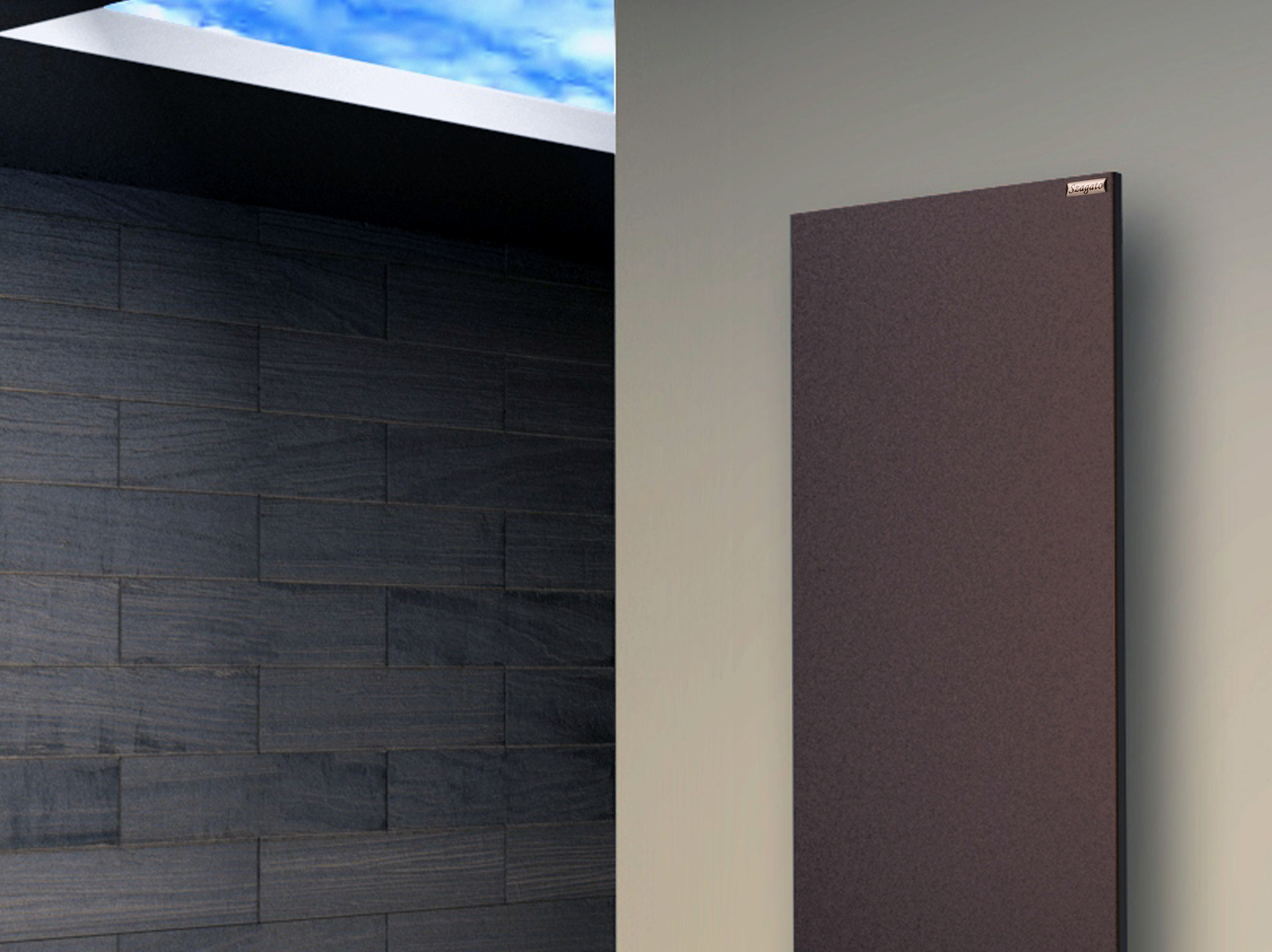 BADHEIZKÖRPER Design Mirror Steel 2 120x47cm 799 Watt braun SZAGATO Designheizkörper Handtuchheizkörper mit Mittelanschluss Handtuchwärmer