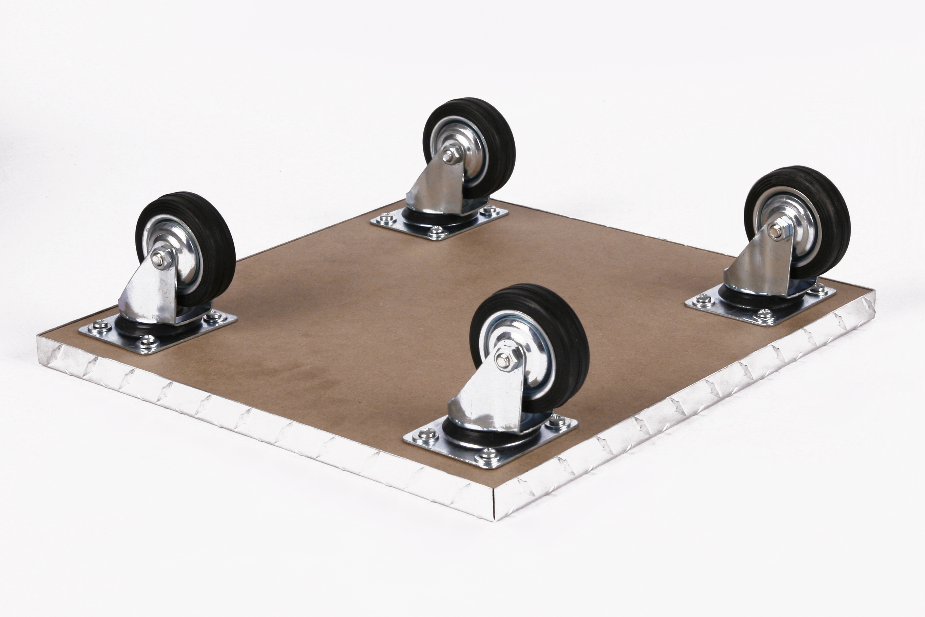 Rollbrett Pflanzenroller 40x40cm ALU 200kg große Rollen SZAGATO Made in Germany Blumenuntersetzer Möbelroller Outdoor Blumenroller Transportroller