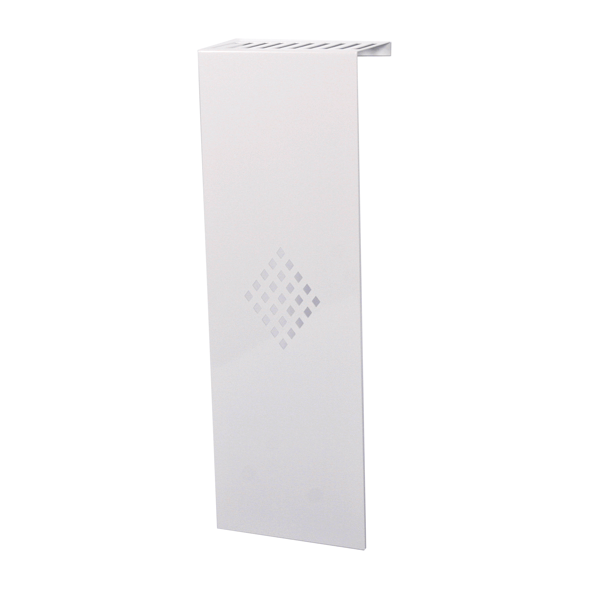 Heizkörperverkleidung 60 x 20cm Design Raute weiß (1 Stück) SZAGATO Heizungsverkleidung Verkleidung Heizkörper Abdeckung Heizkörper Heizungsabdeckung