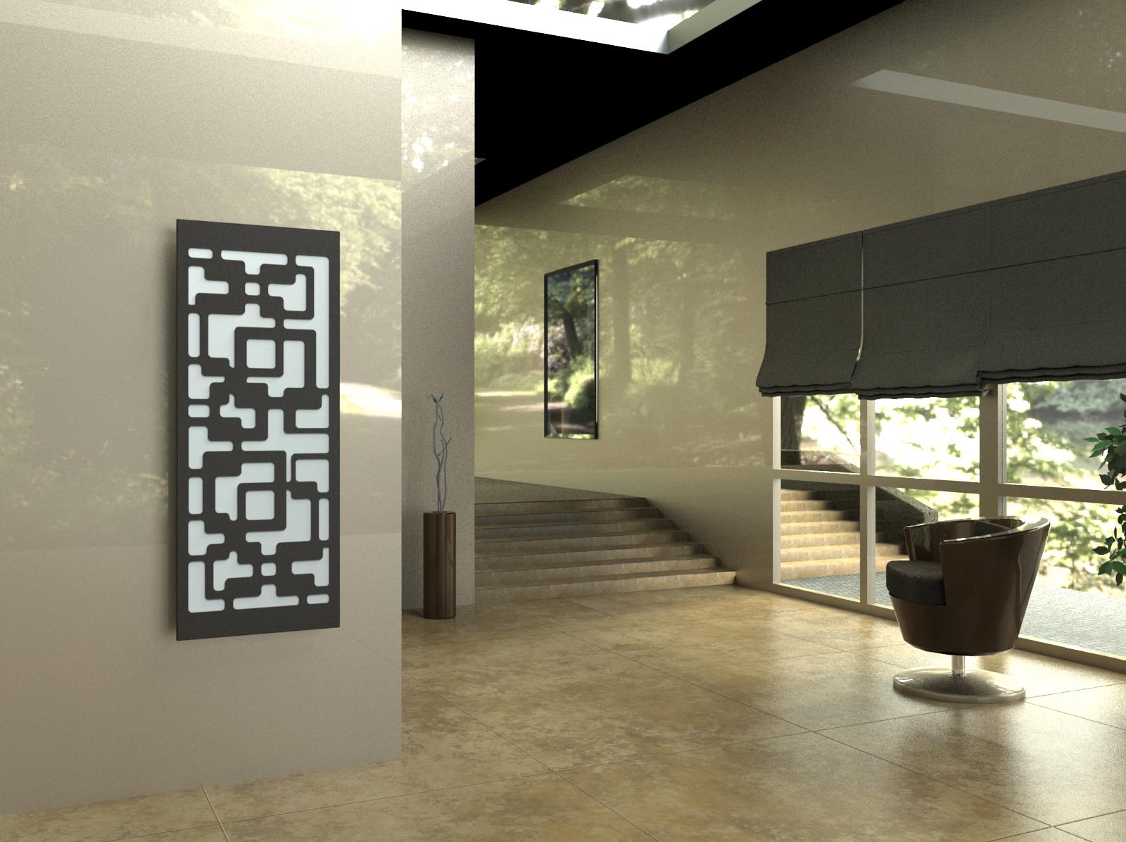 BADHEIZKÖRPER Design Downtown 2 120x47cm 799 Watt anthrazit moonstone SZAGATO Designheizkörper Handtuchheizkörper mit Mittelanschluss Handtuchwärmer