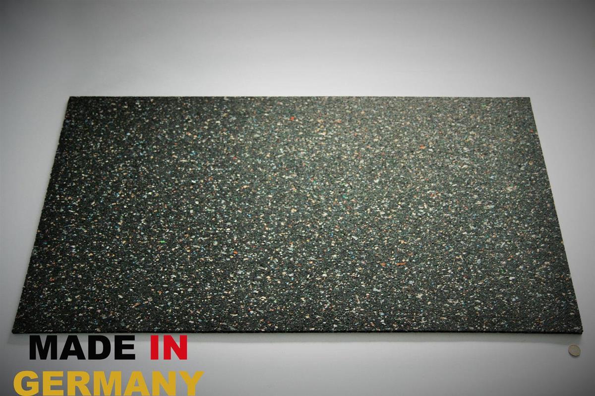 Gummimatte Waschmaschinen Anti - Vibrationsmatte 60x60x0,5cm SZAGATO Meterware Gummimatt Gummi Matte Gummigranulatmatte Antirutschmatte recycelt