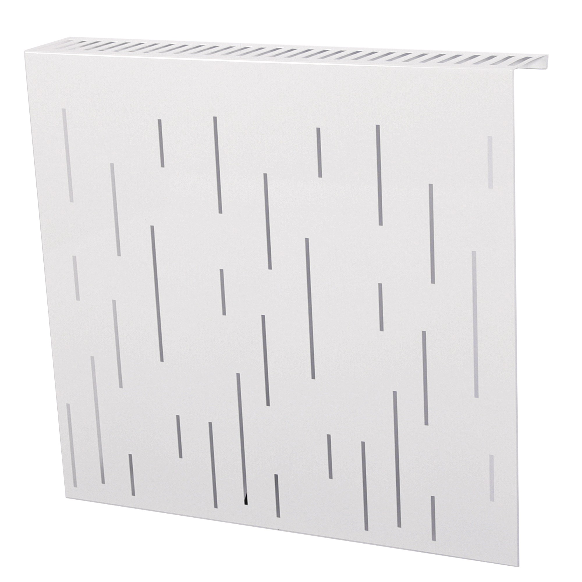 Heizkörperverkleidung 60 x 60cm Design Rain weiß (1 Stück) SZAGATO Heizungsverkleidung Verkleidung Heizkörper Abdeckung Heizkörper Heizungsabdeckung