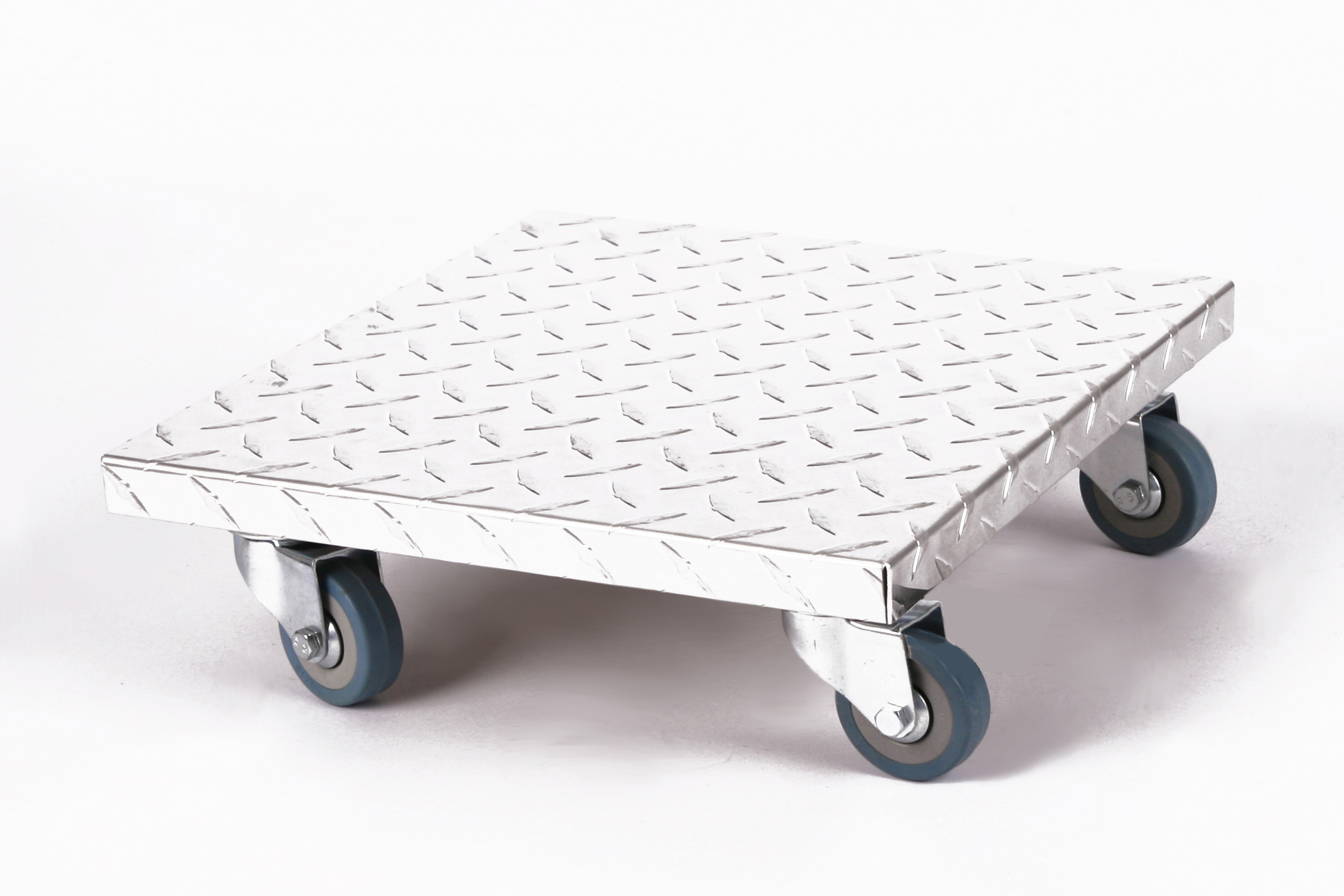 Rollbrett Pflanzenroller 30x30cm Alu 150 kg PU-Rolle SZAGATO Made in Germany Blumenuntersetzer Möbelroller Outdoor Blumenroller Transportroller