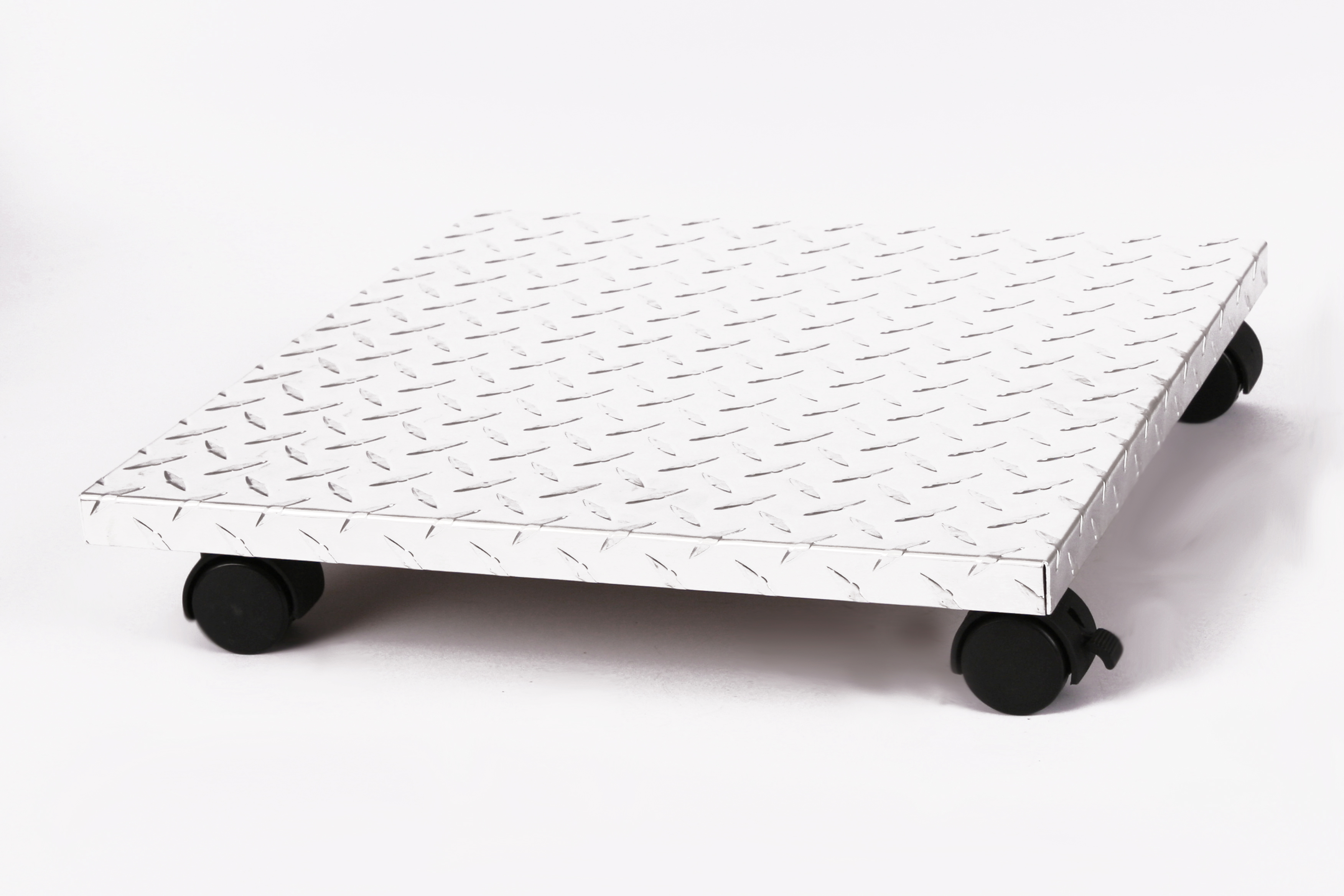 Rollbrett Pflanzenroller 40x40cm ALU 100 kg Bürorollen + Bremse SZAGATO Made in Germany Blumenuntersetzer Möbelroller Blumenroller Transportroller