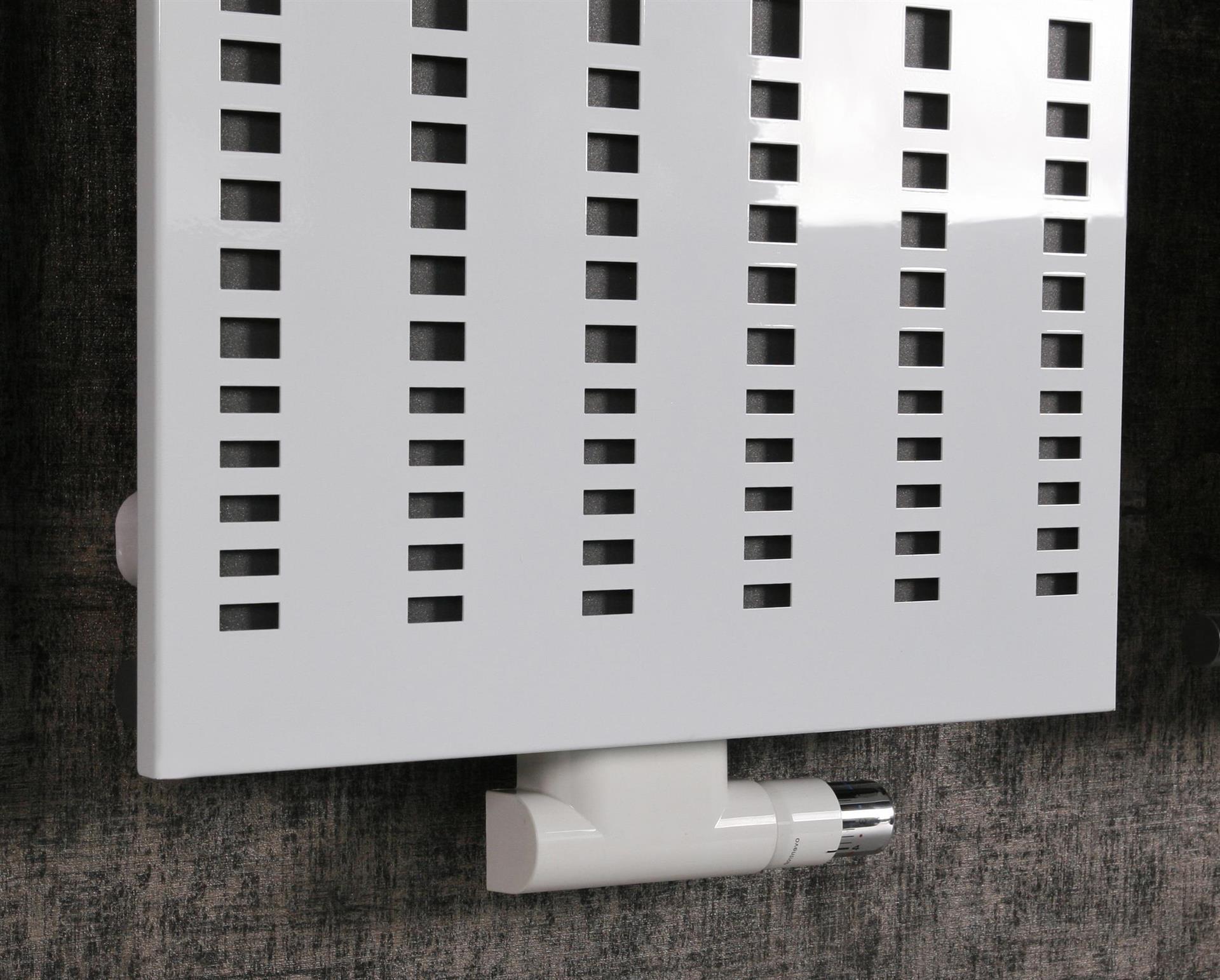 BADHEIZKÖRPER Design broken Mirror 2 120x47cm 799 Watt weiß SZAGATO Designheizkörper Handtuchheizkörper mit Mittelanschluss Handtuchwärmer