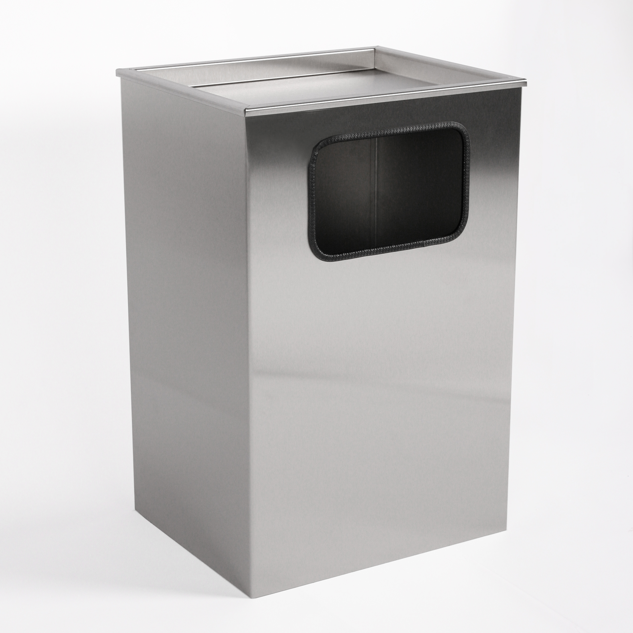 Aschenbecher mit Mülleimer Classic 62x40x33cm 28 ltr Edelstahl inkl. Inneneimer SZAGATO Standascher Abfalleimer Mülleimer Aschenbecher Abfallsammler