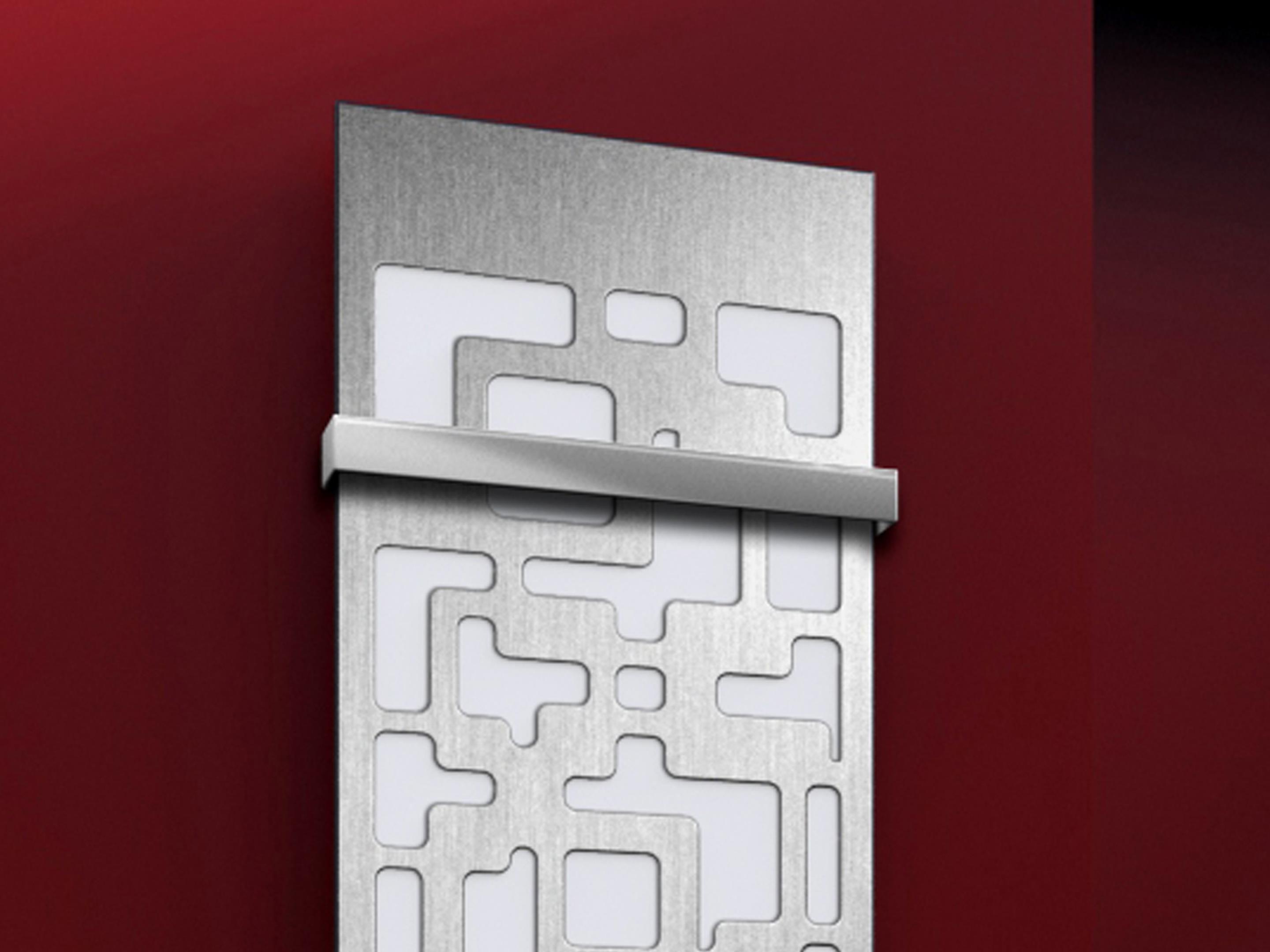 BADHEIZKÖRPER Design Downtown 3 180x47cm 1118 Watt Edelstahl matt (+2 Halter 50mm) SZAGATO Designheizkörper Handtuchheizkörper mit Mittelanschluss