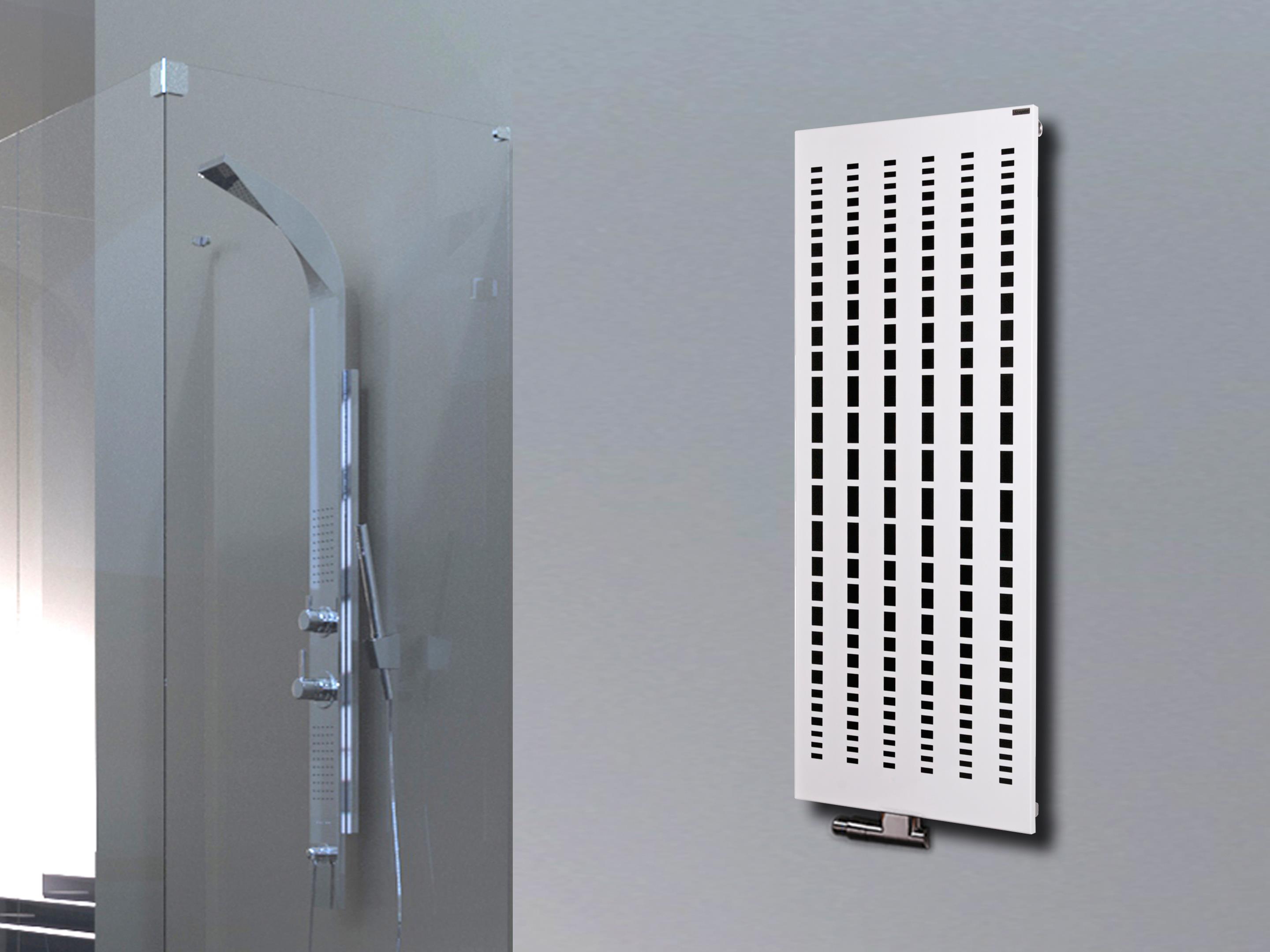 BADHEIZKÖRPER Design broken Mirror 2 120x47cm 799 Watt weiß SZAGATO Designheizkörper Handtuchheizkörper mit Mittelanschluss Handtuchwärmer