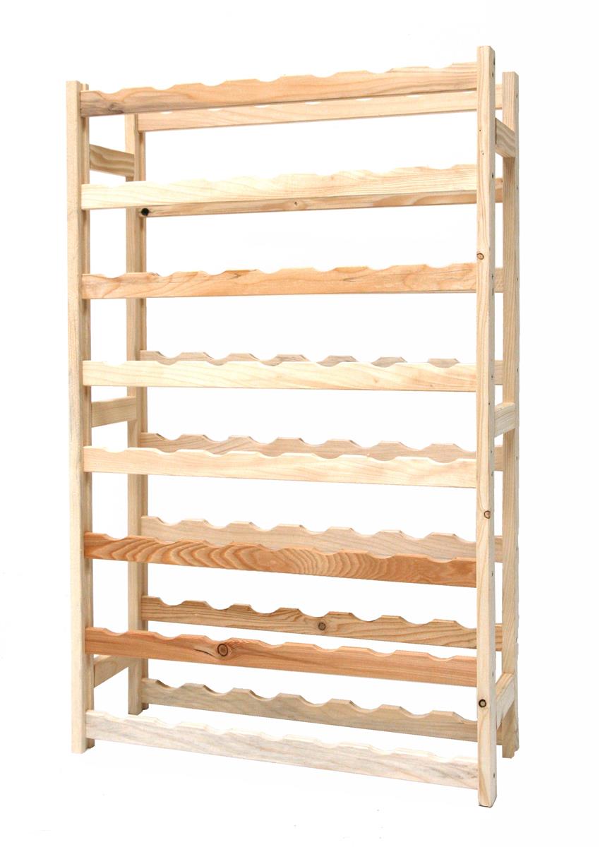 Weinregal Holz SZAGATO 120x62cm Kiefer 56 Flaschen Regal Holz Weinregal Flaschenregal Weinregale Holz Holzweinregal Flaschen Regale