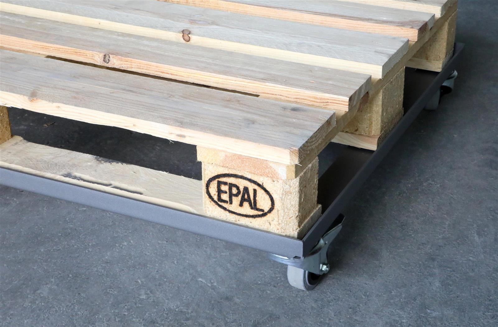 Palettenrollwagen 122x82cm für Europaletten 120x80cm 800kg SZAGATO Paletten Rollwagen Europalette Rollwagen für Europaletten Wagen Palettenrollwagen