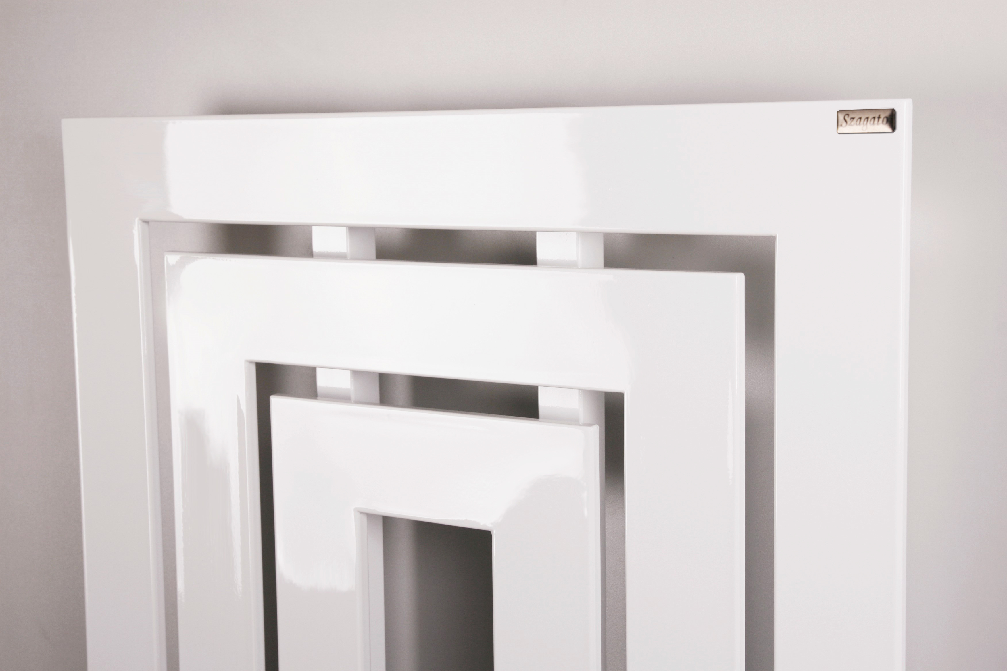 BADHEIZKÖRPER Design Insight 2 162x60cm 1224 Watt weiß (+ 2 Knopfhalter) SZAGATO Designheizkörper Handtuchheizkörper Mittelanschluss Handtuchwärmer